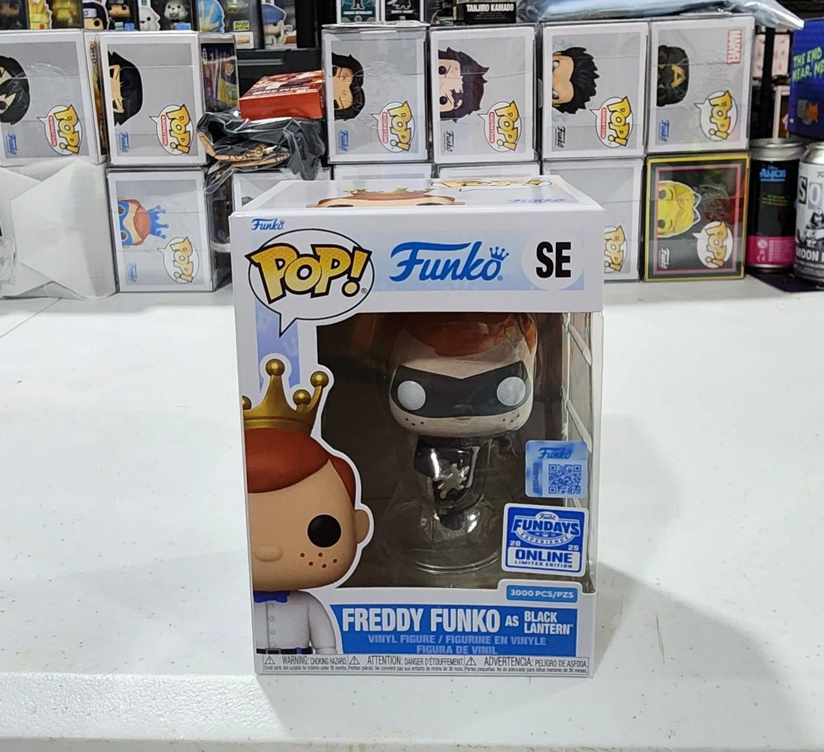 Product image for Funko Pop Freddy Funko As Black Lantern 3000 Pcs Funday 2025 Limited Edition 