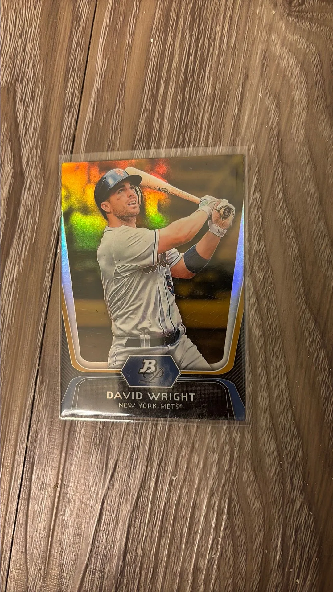 Product image for David Wright 2012 bowman platinum gold Mets