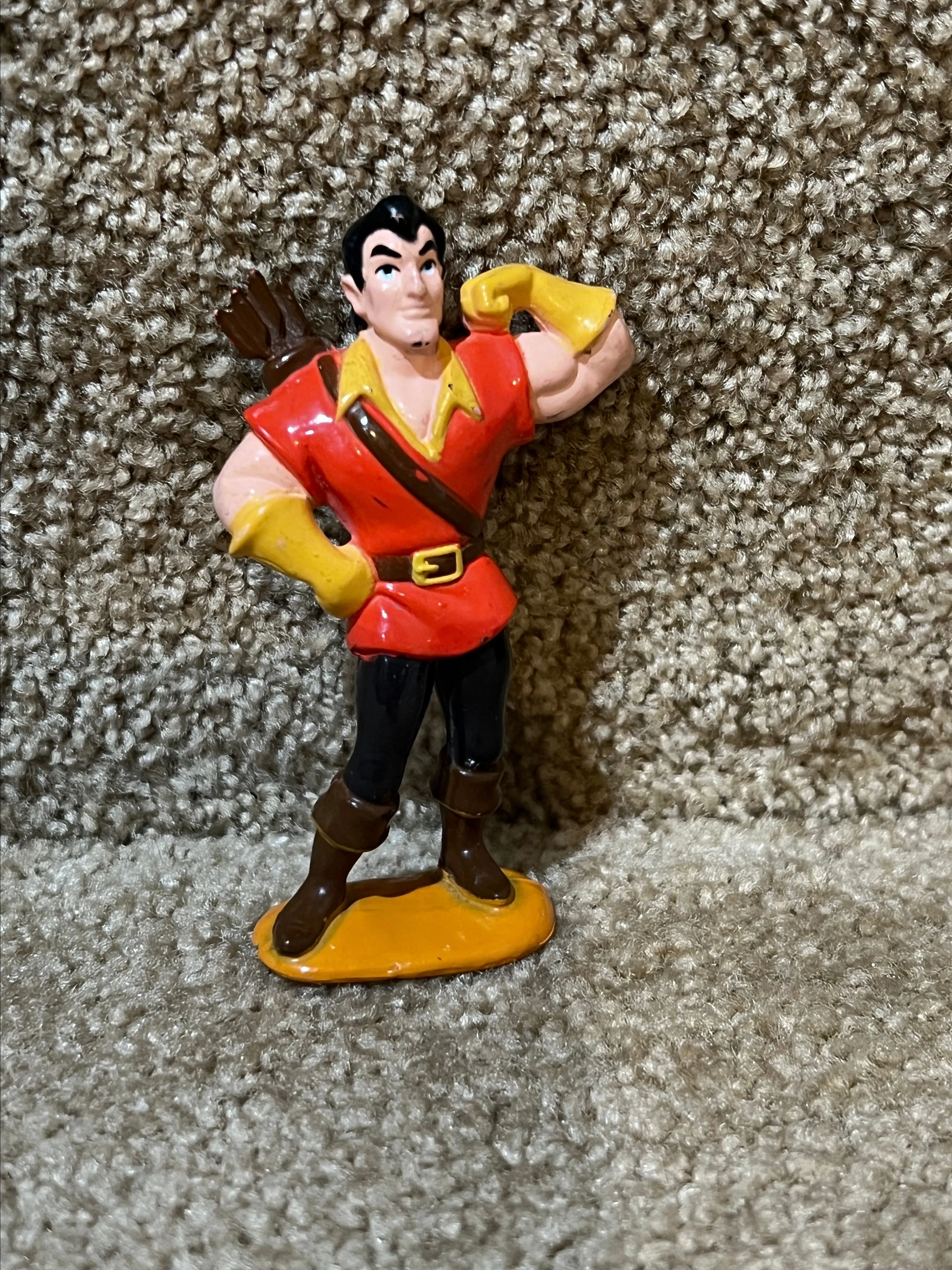 Product image for Disney Beauty and the Beast Gaston 3" Tall PVC Figure Cake Topper