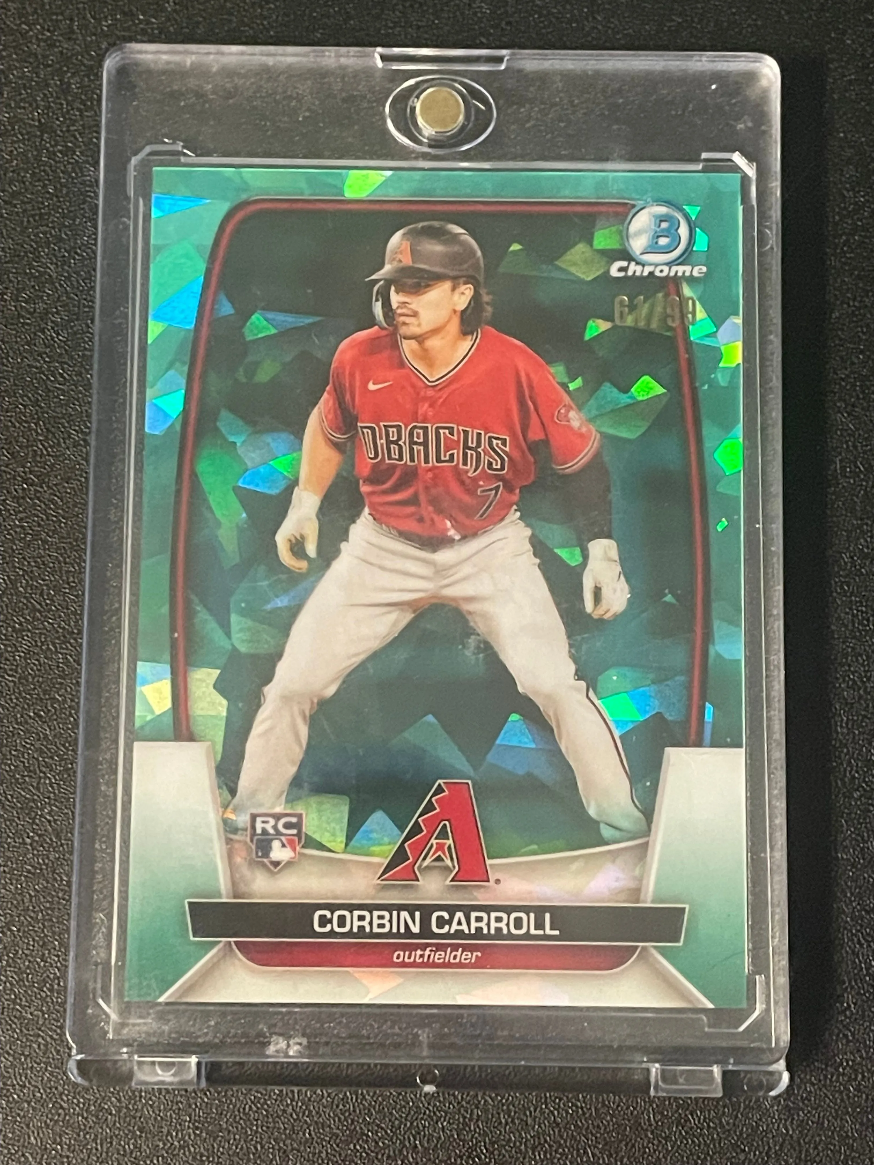 Product image for 2023 Bowman Chrome Sapphire Corbin Carroll #61/99 - Arizona Diamondbacks
