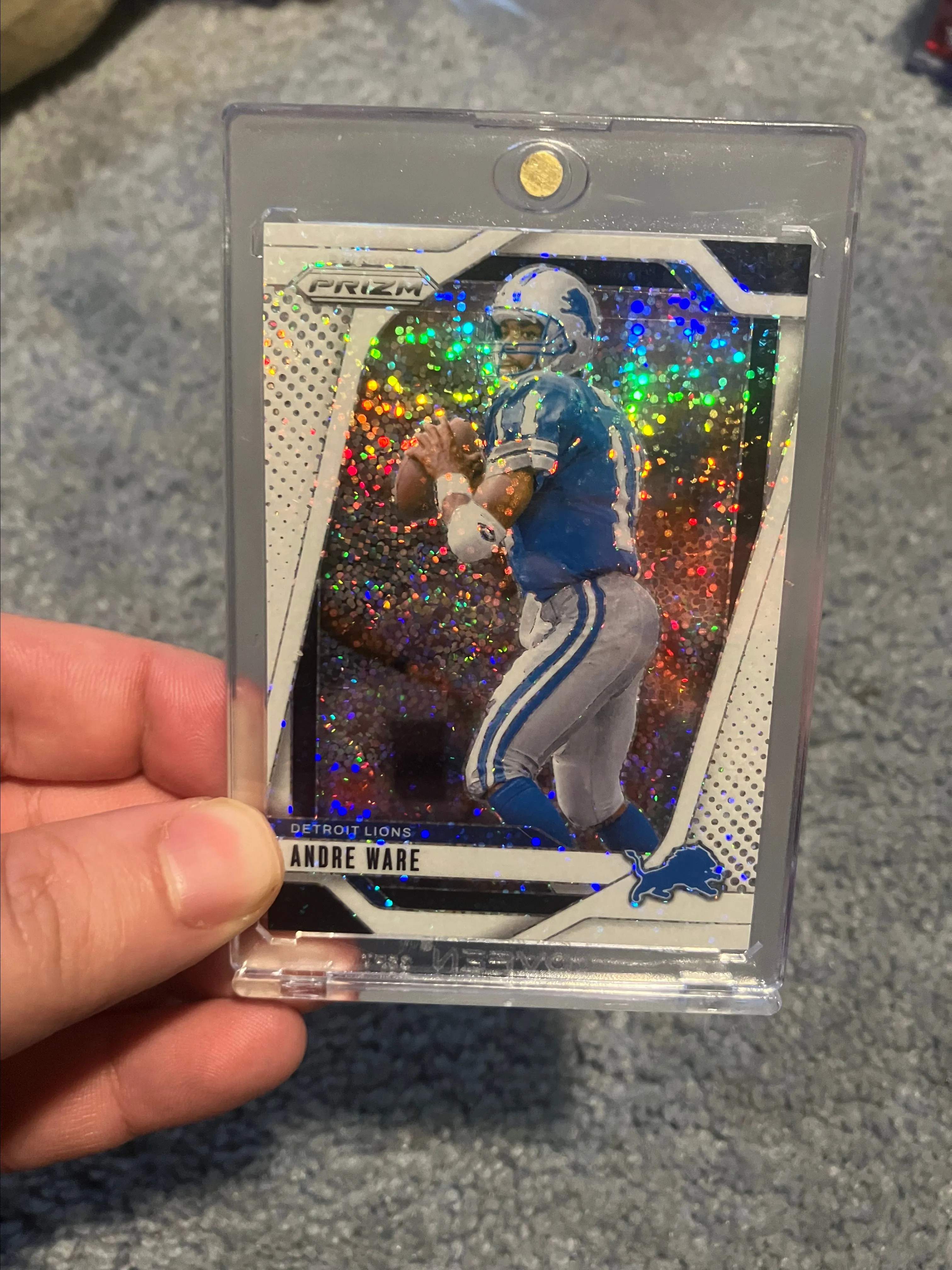 Product image for andre ware lions white sparkle prizm