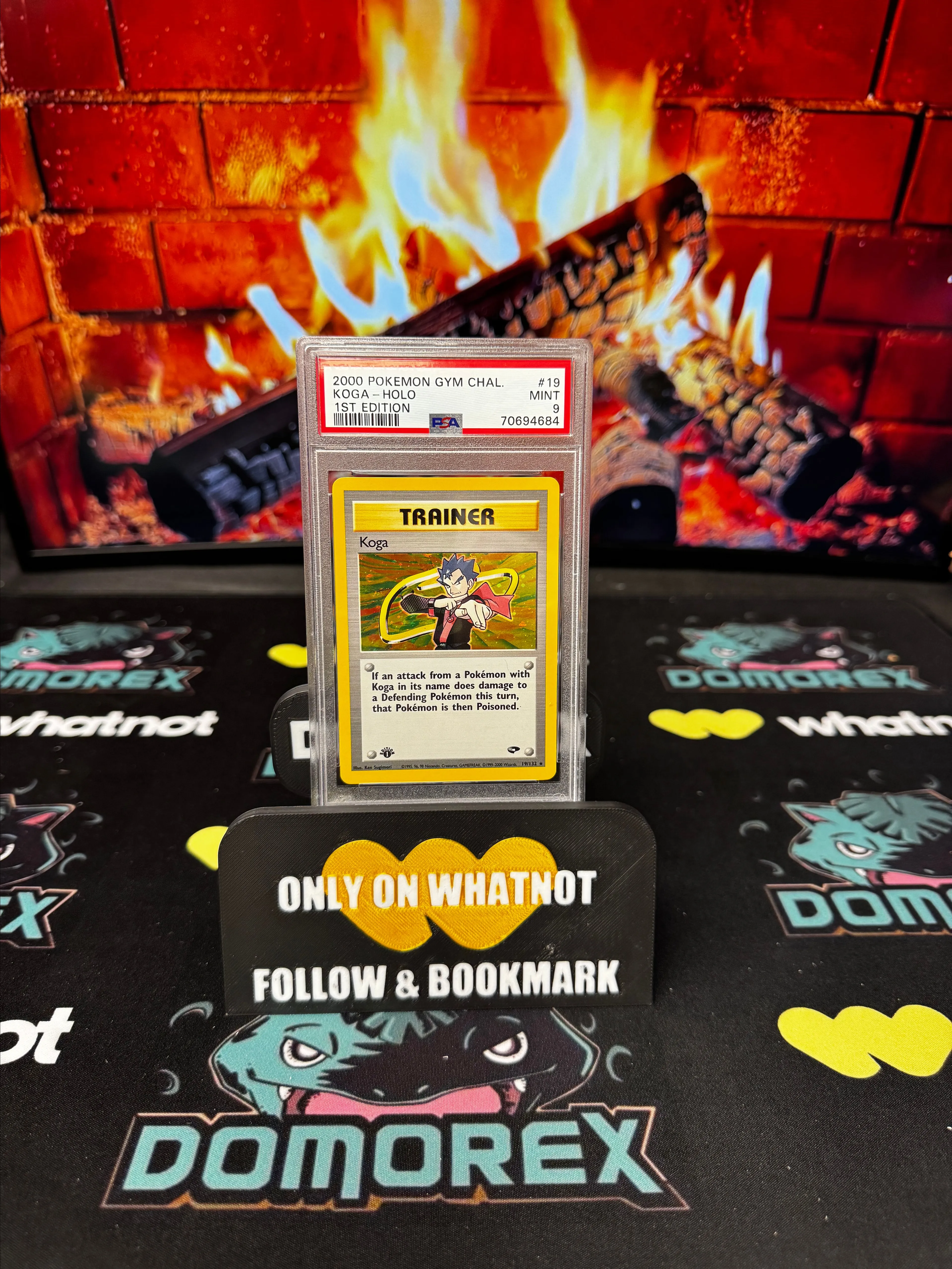 Product image for 2000 Pokémon Gym Challenge 1st Edition Koga Holo- PSA 9