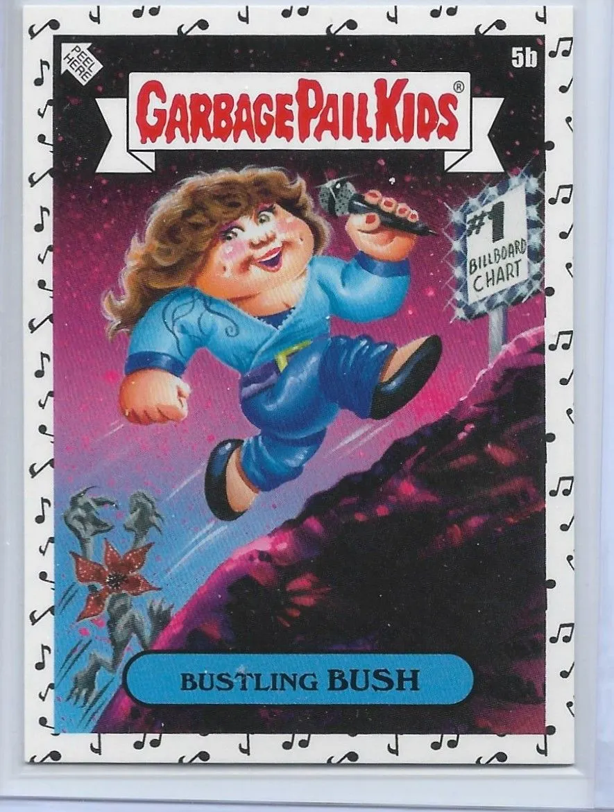 Product image for Garbage Pail Kids 2023 Rock N Roll Hall of Lame Music Note Card Variation #5b Bustling Bush