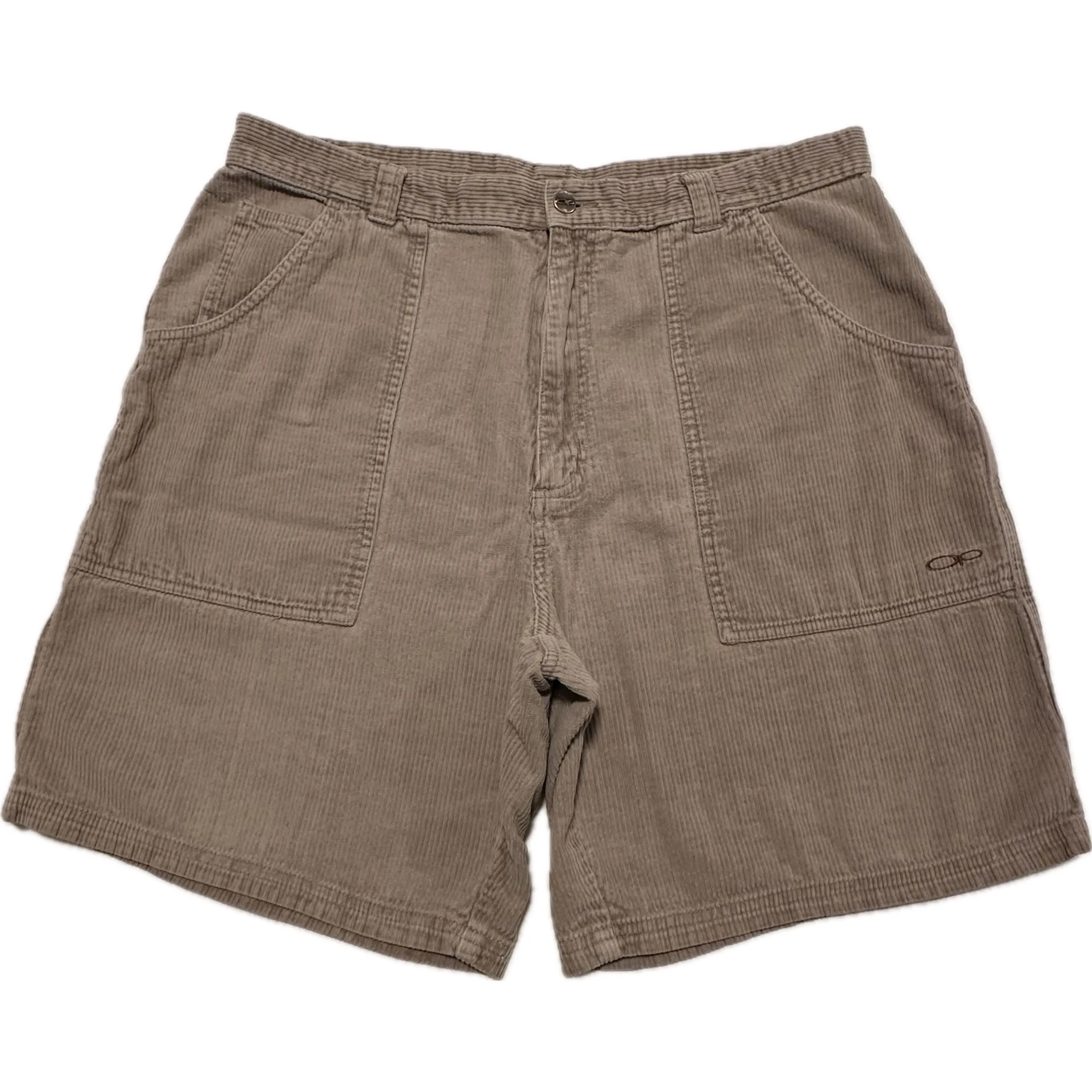 Product image for Vintage OP Ocean Pacific Sport Tan Wide Wale Corduroy Surf Skate Shorts Mens 38