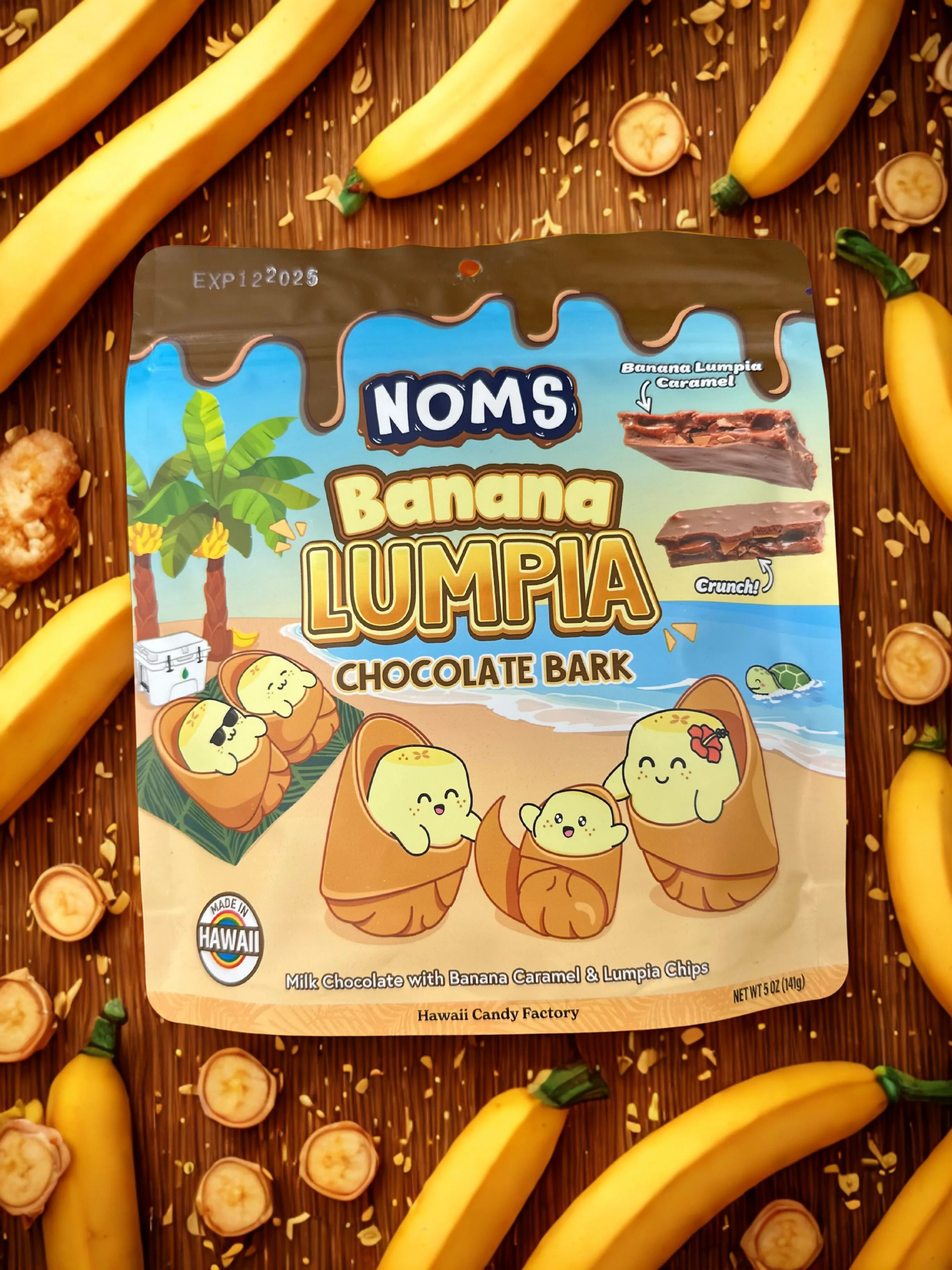 Product image for Noms Banana Lumpia Chocolate Bark