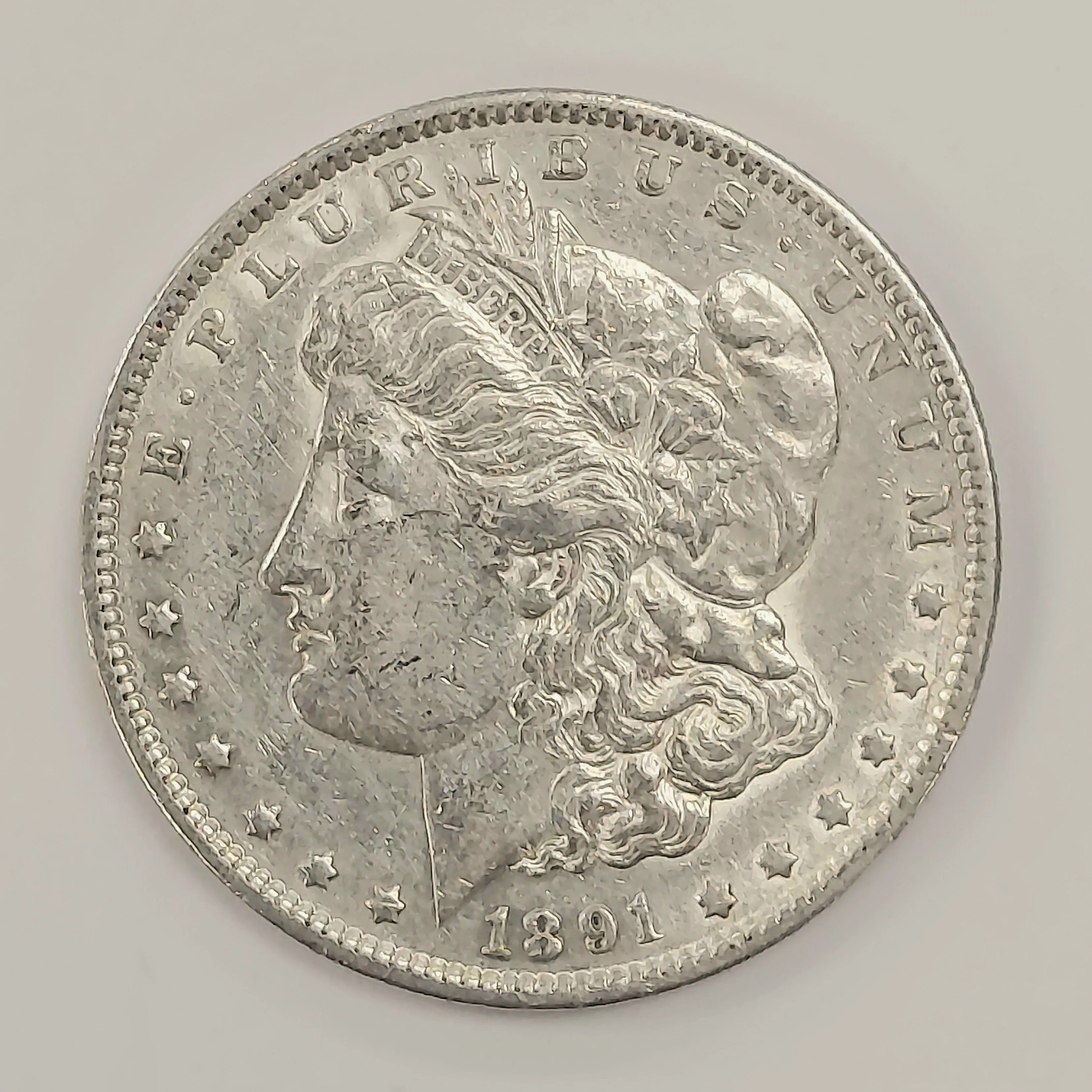 Product image for 1891 S MORGAN DOLLAR GRADING AU 