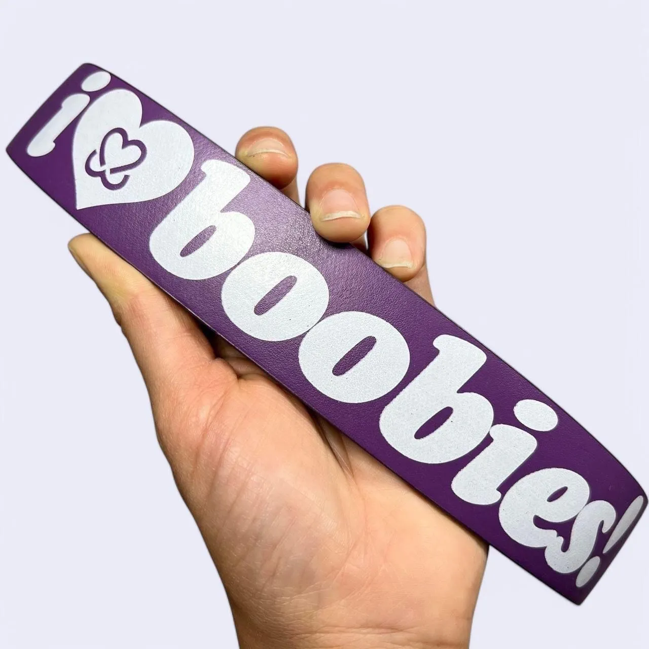 Product image for 2008 Cute Mall Goth Deadstock I Love Boobies Belt ( • )( • )