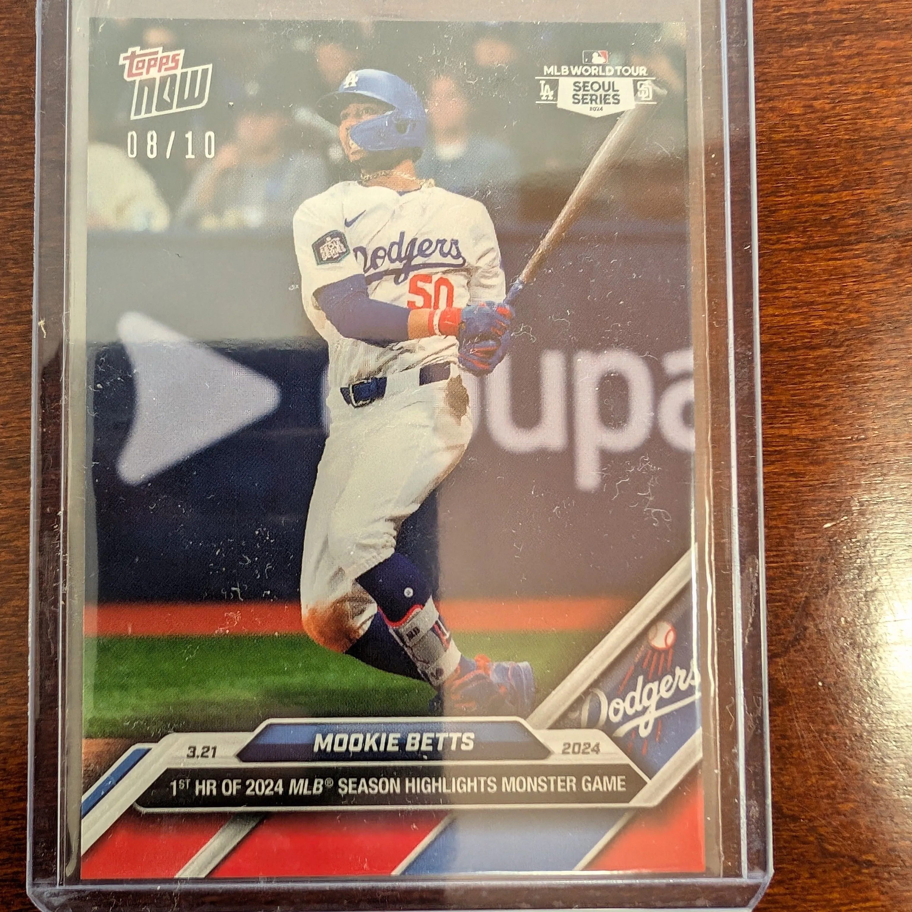 Product image for Mookie Betts 8/10 Red Border