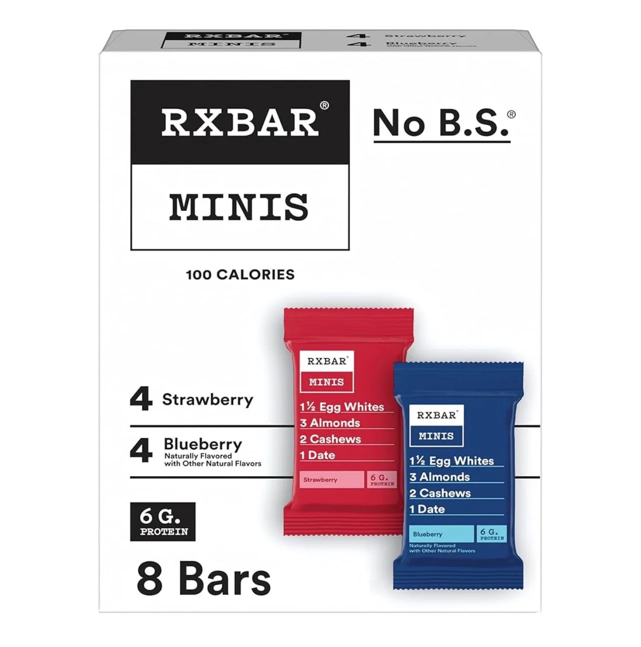 Product image for Mini Protein Bars Strawberry and Blueberry Box of 8
