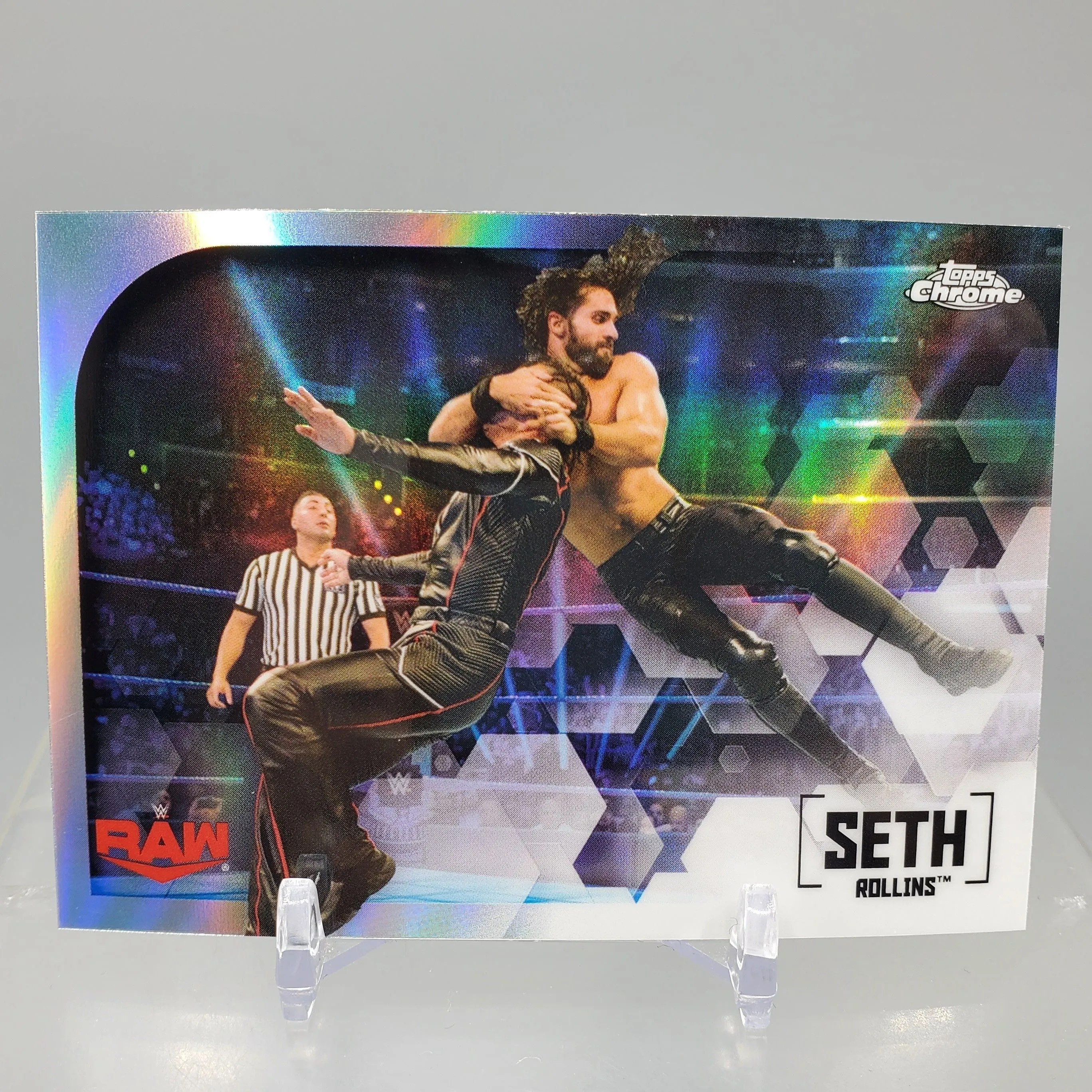 Product image for 2020 WWE Topps Chrome #IV-22 Seth Rollins Image Variation Card