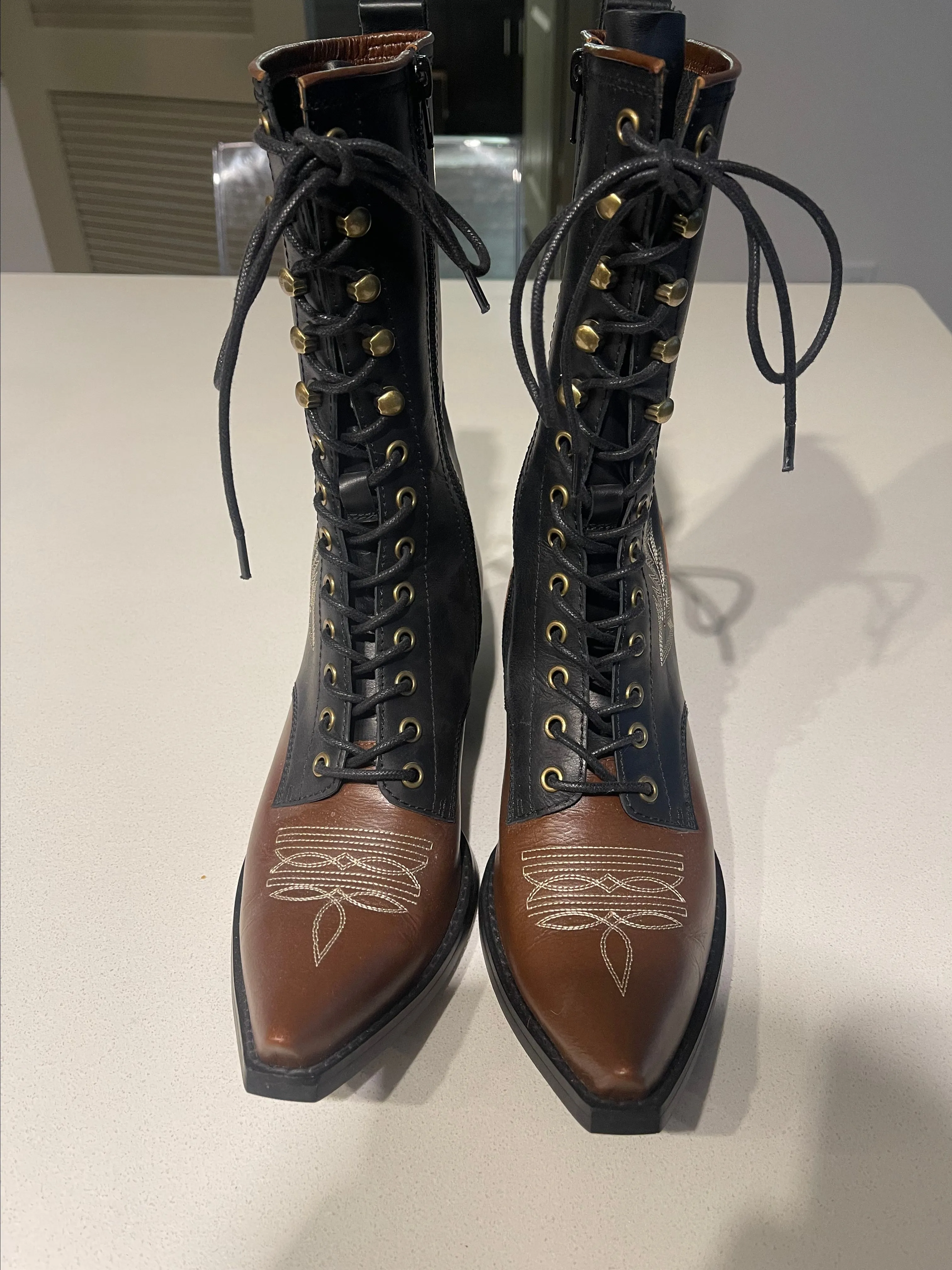 Product image for Jeffrey Campbell Gitty Up Laceup Boots