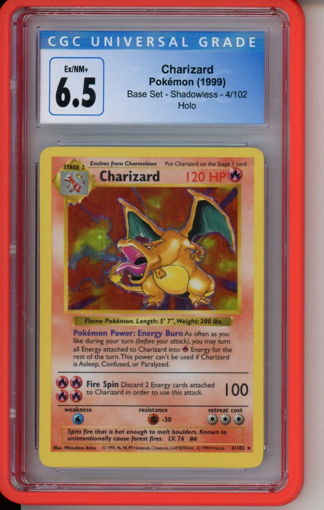 1999 Charizard Base Set Shadowless Holo CGC 6.5 EX/NM+  Chumlee Pawn  Stars Collection!  Whatnot: Shop, Sell, Connect