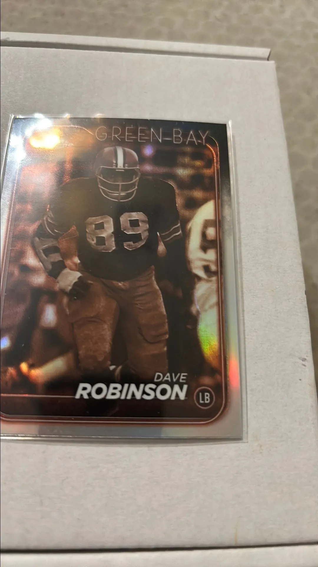Product image for Dave Robinson 2024 topps chrome sepia refractor Packers