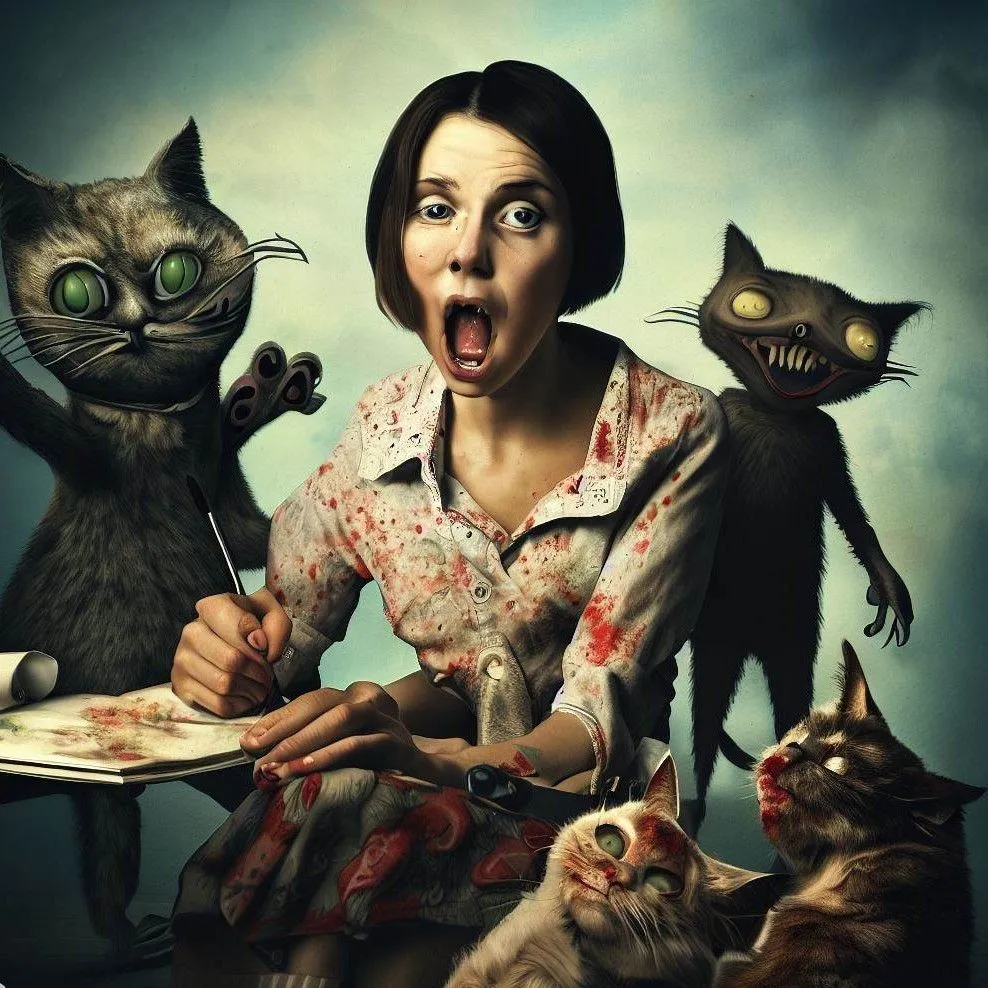 Product image for  Zombie cats. 