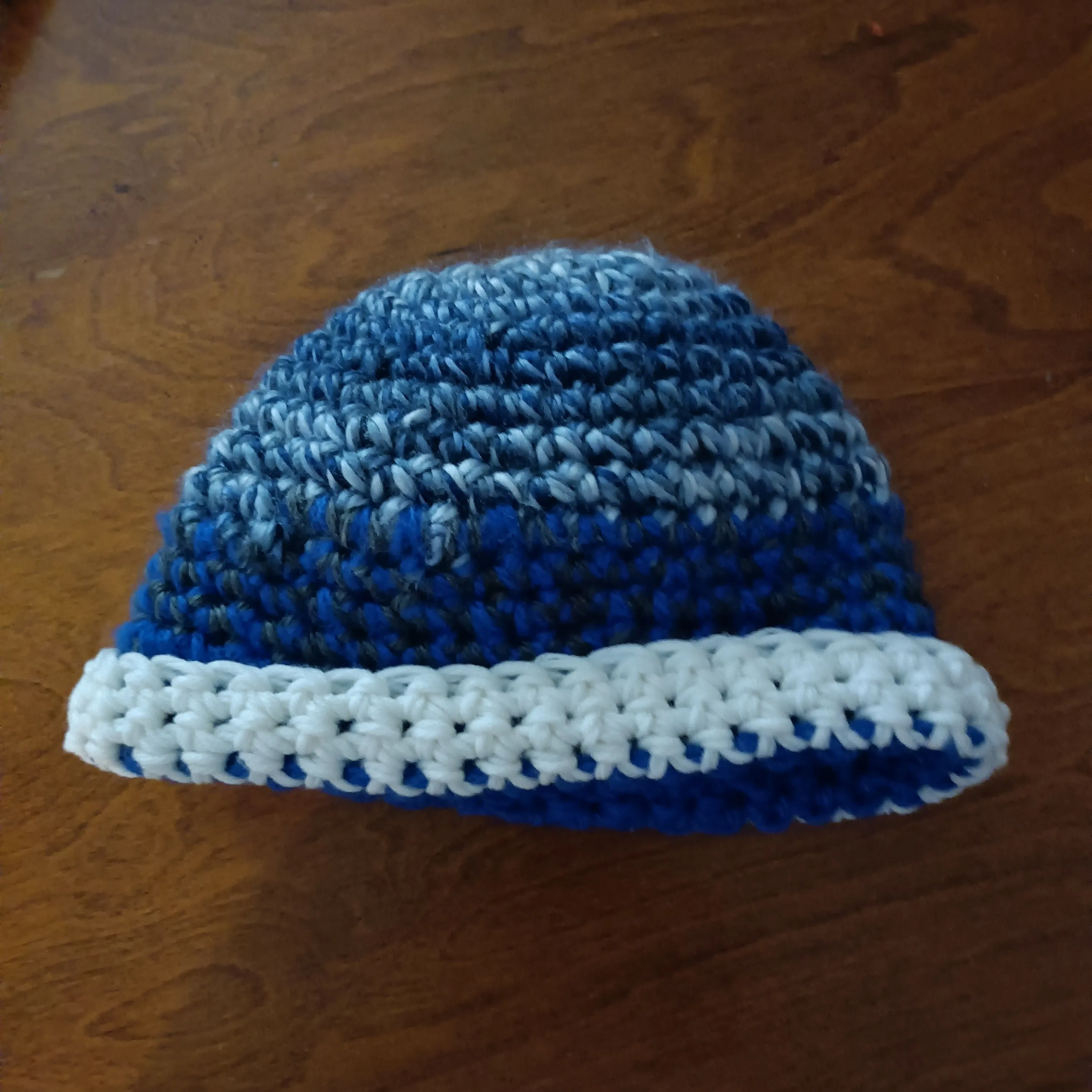 Product image for blue crochet hat