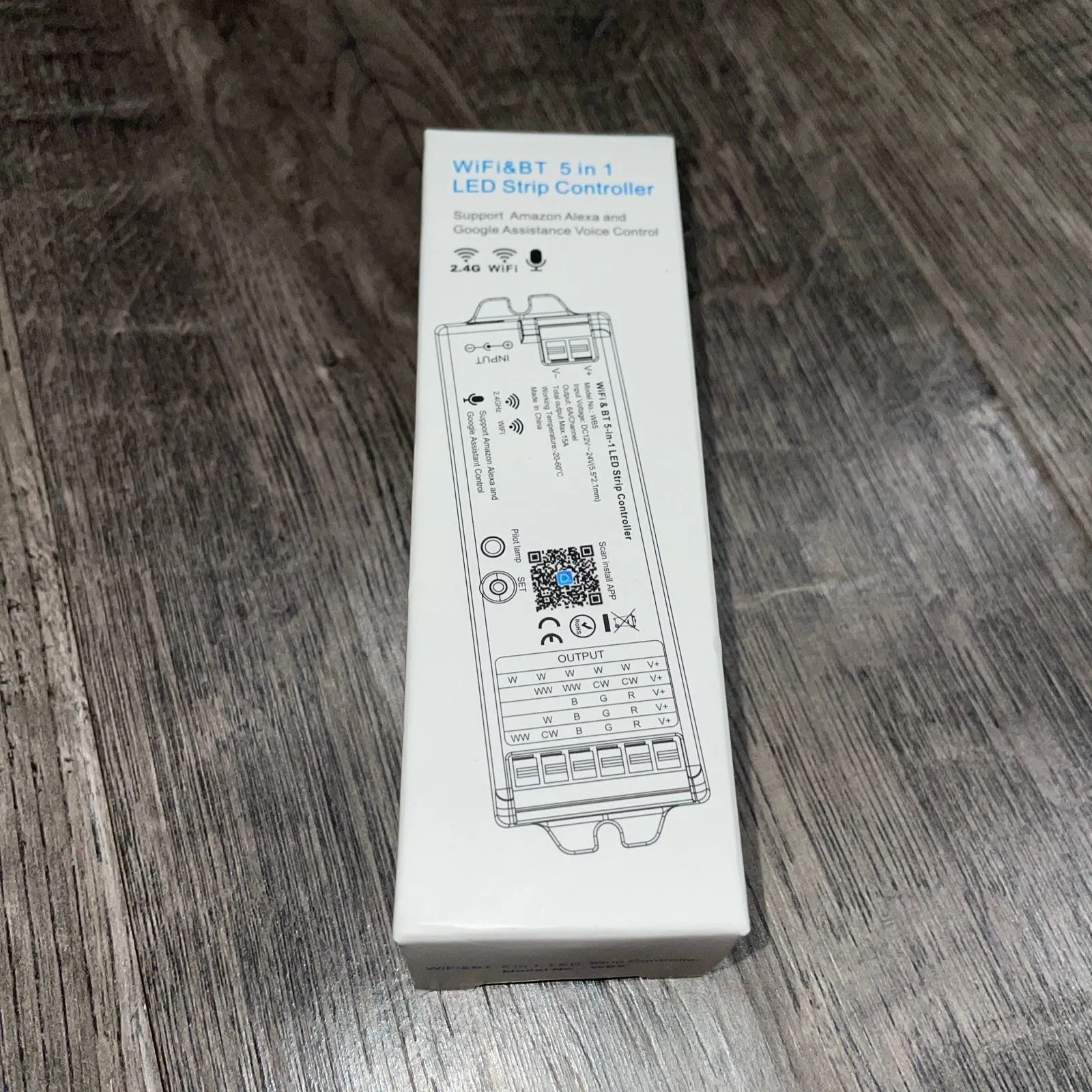 Product image for Tuya WiFi&BT 5 in 1 LED Strip Controller WB5 use w/ Alexa & Google