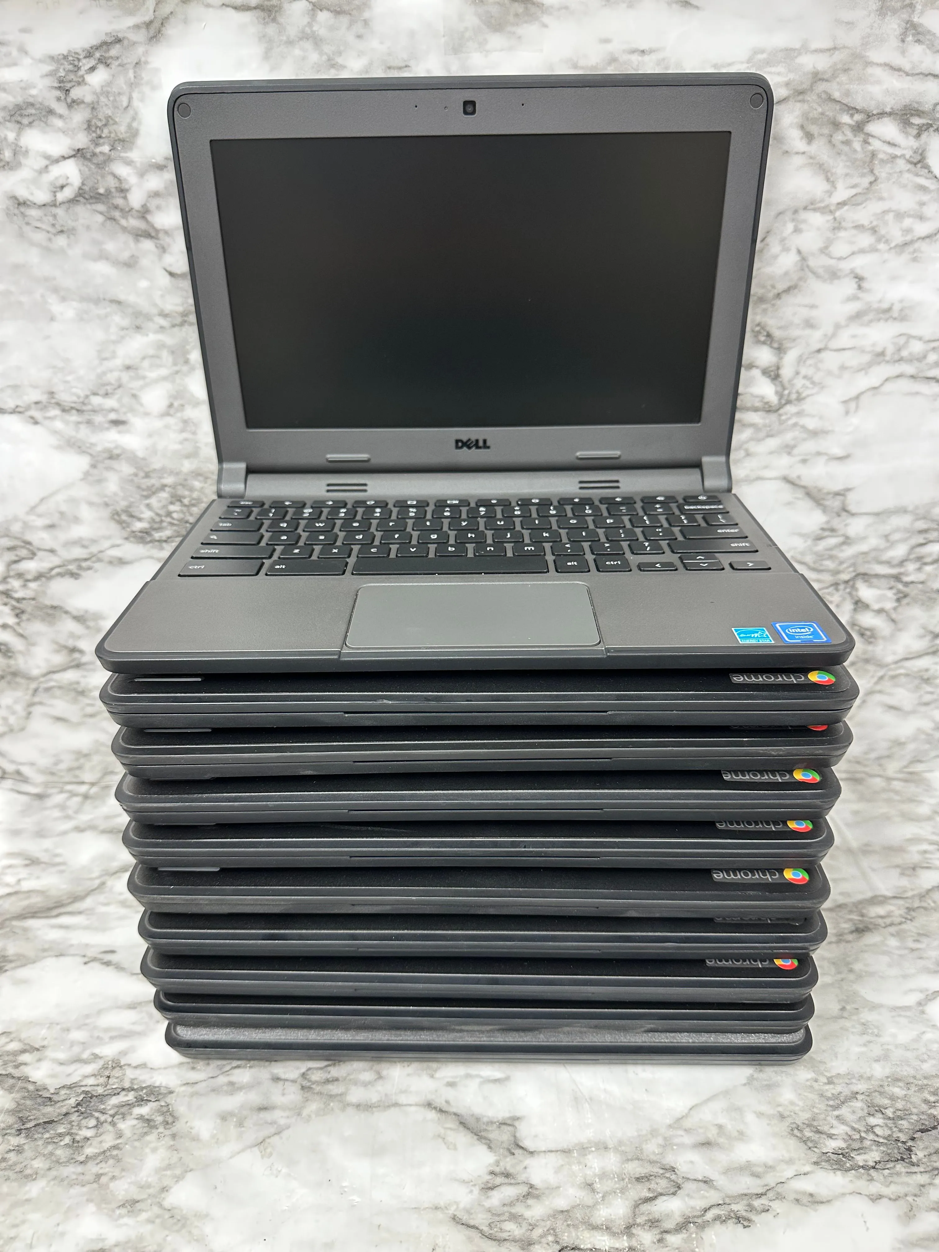 Product image for Wholesale Dell Chromebooks lot ( of 5 items ) with chargers.