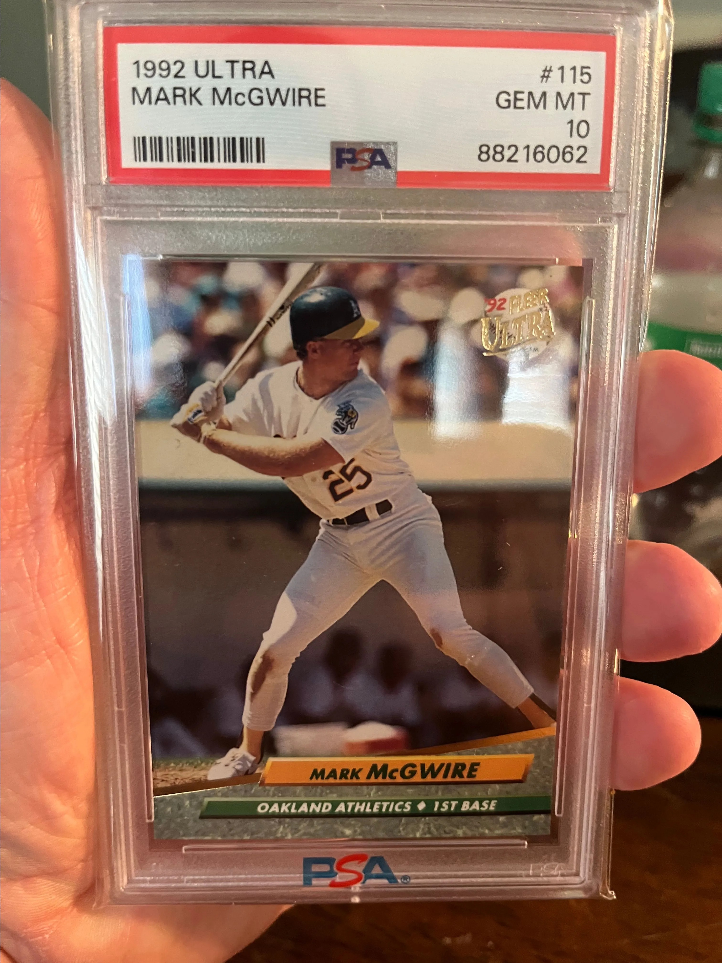 Product image for 1992 Fleer Ultra Mark McGwire PSA10 POP 78