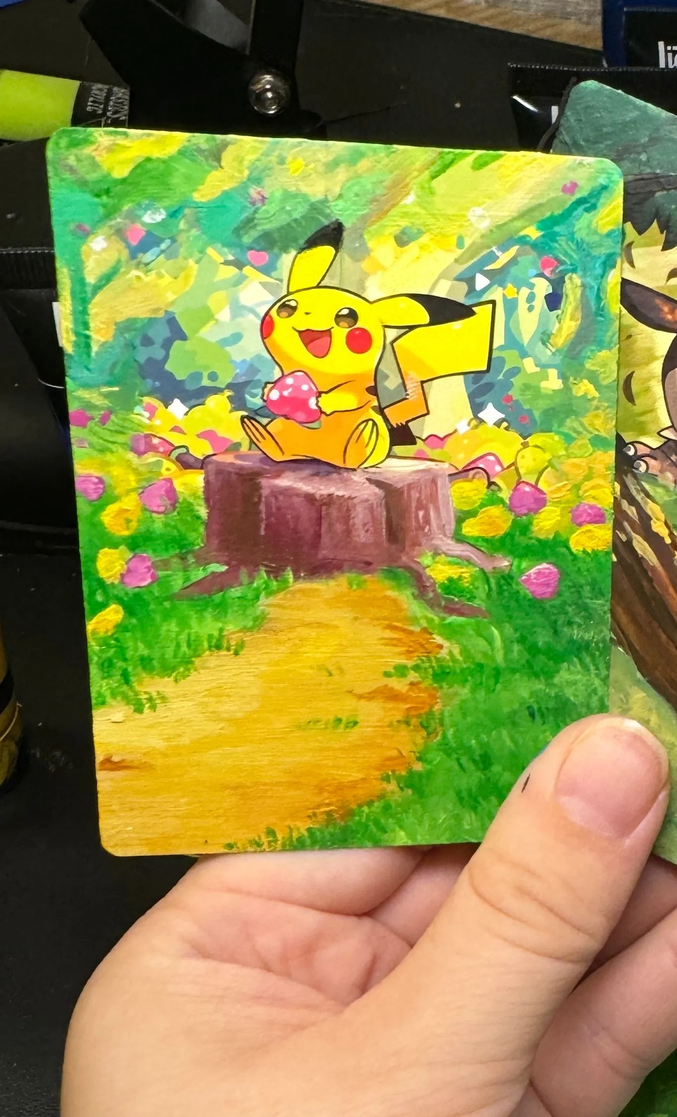 HAND Painted REAL Pokmon Card of Pikachu!  Whatnot: Shop, Sell, Connect