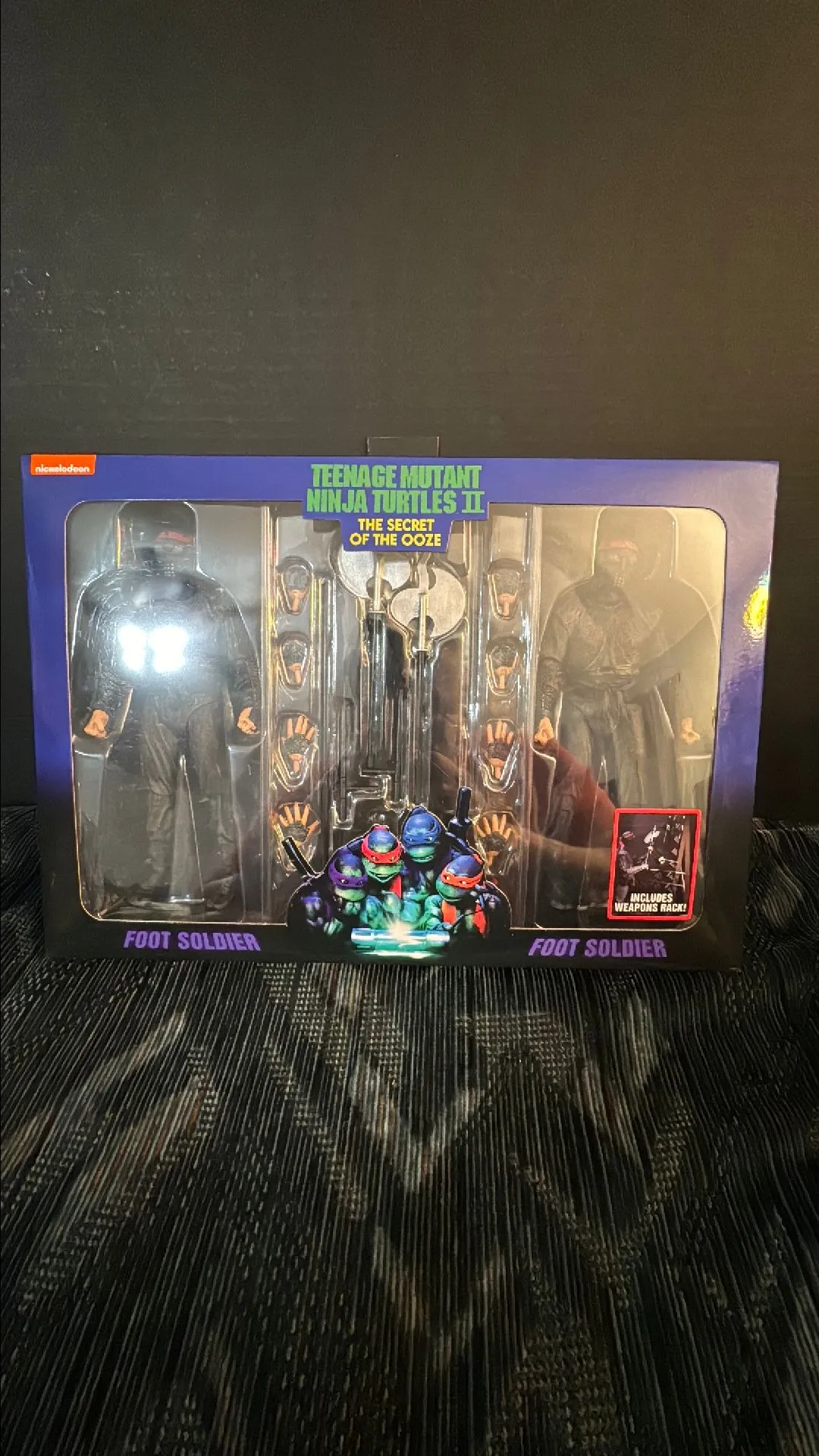 Product image for NECA Teenage Mutant Ninja Turtles II Secret of the Ooze Foot Soldier 2 pack