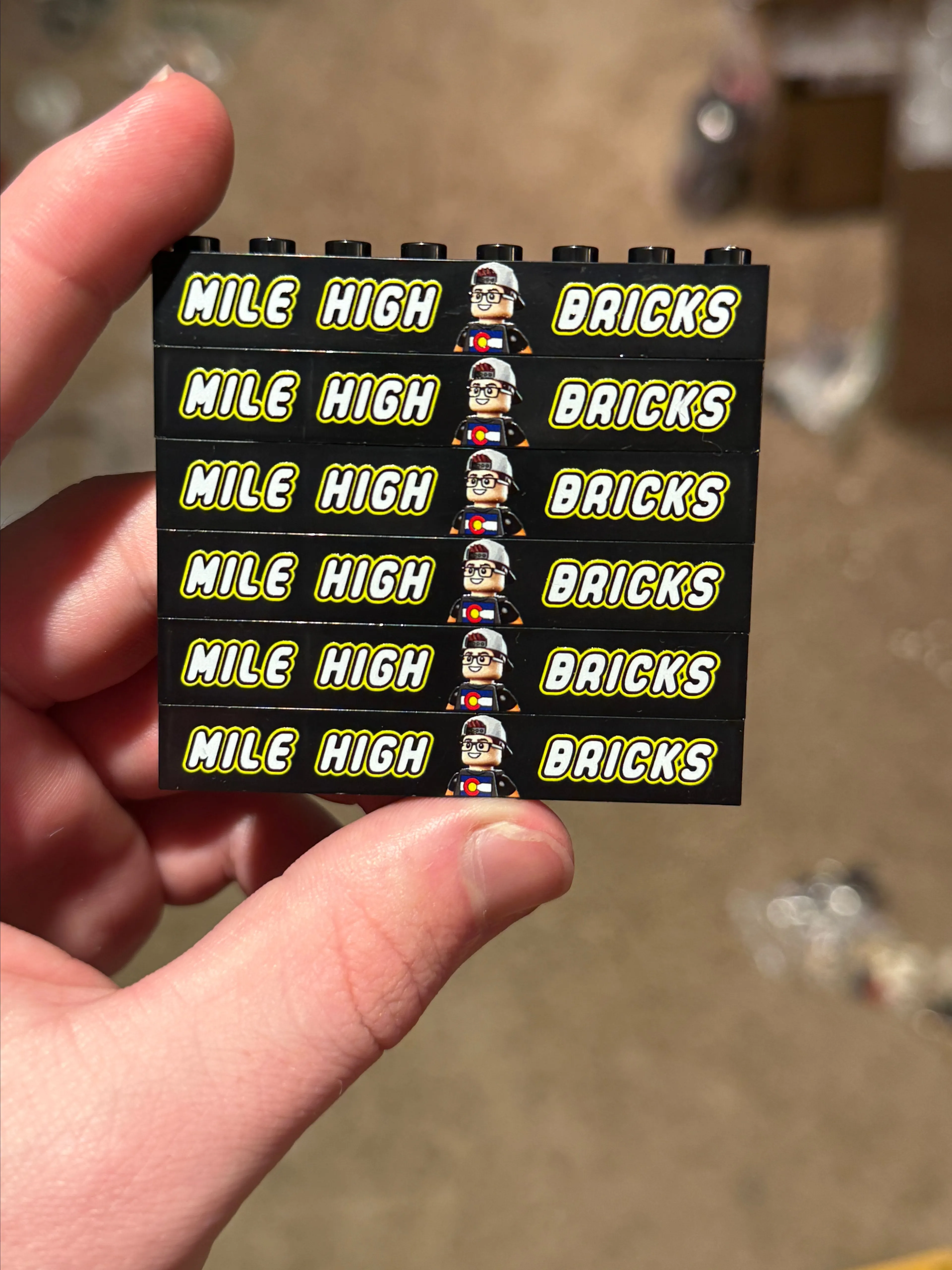 Product image for Mile High Bricks Printed Tile x1