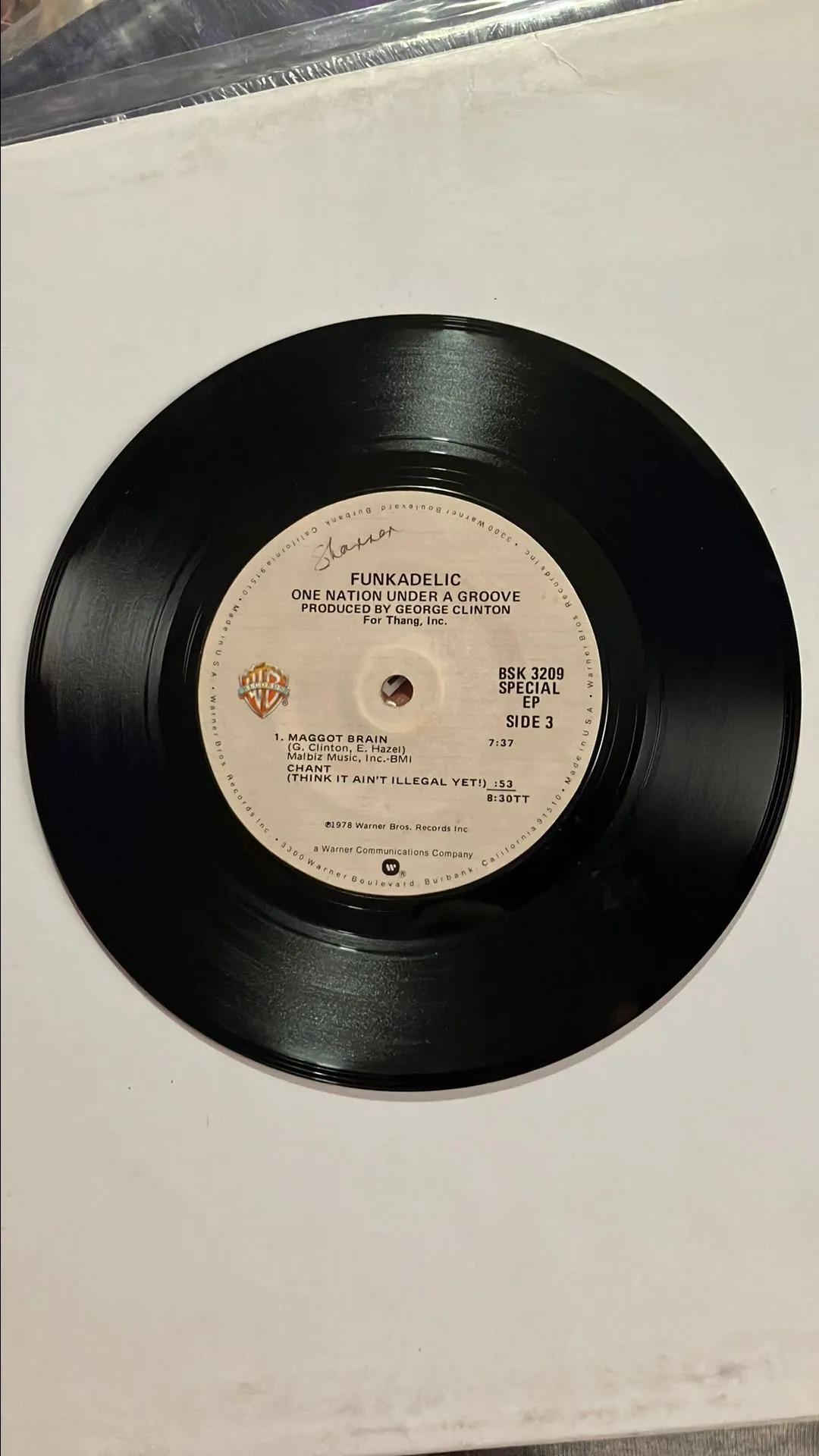 Product image for Funkadelic One Nation Under A Groove - Maggot Brain Live 7" 33