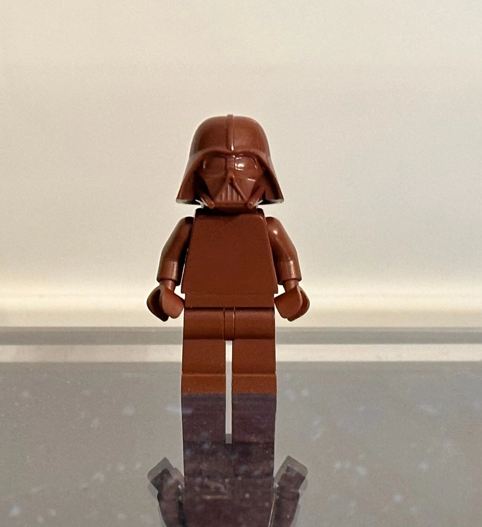 Product image for LEGO SW Monochrome Minifigure - Solid Reddish Brown Vader - Unreleased
