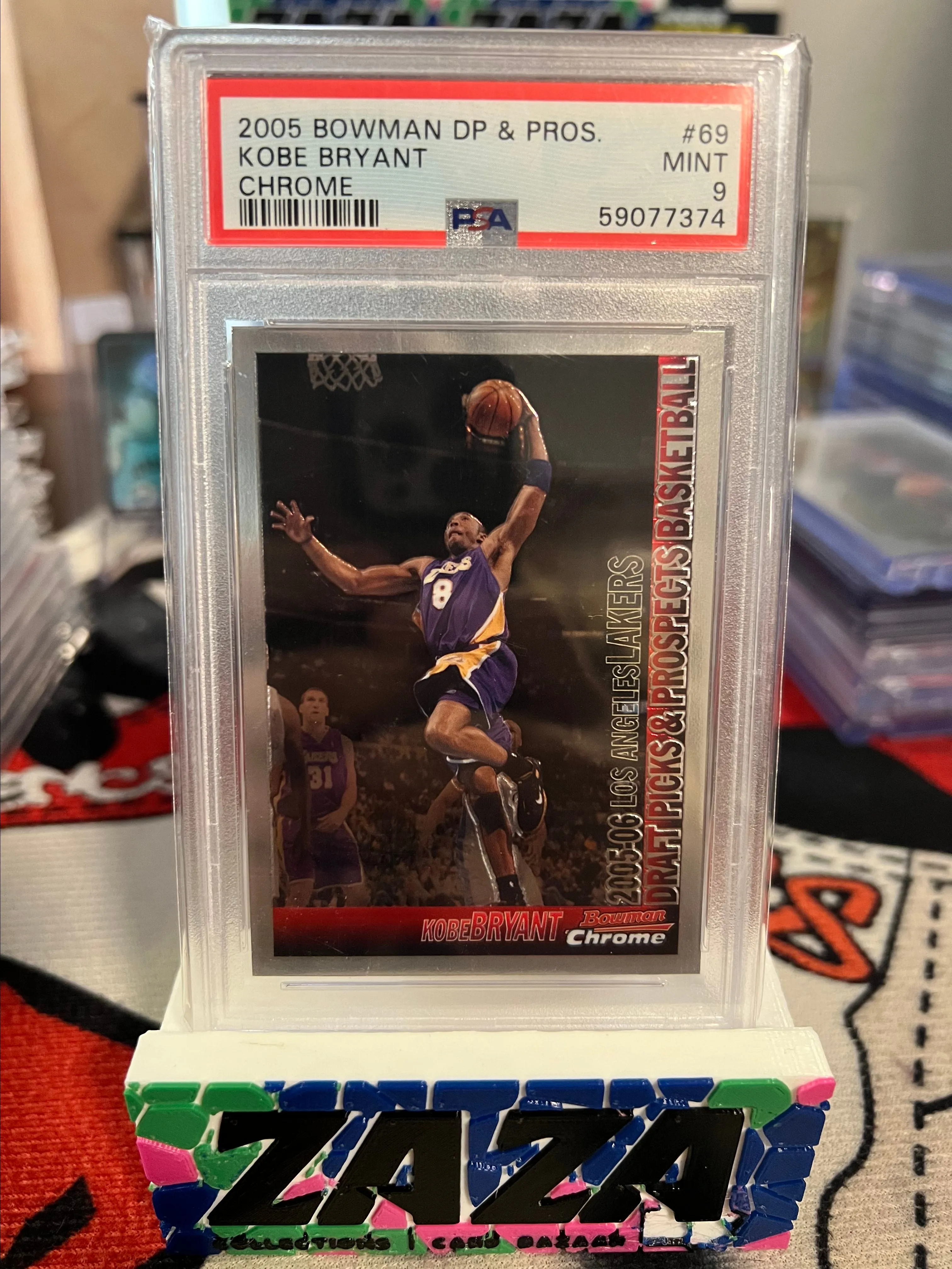 Product image for 2005 Bowman Draft Picks & Prospects Kobe Bryant 69 Chrome PSA MINT 9