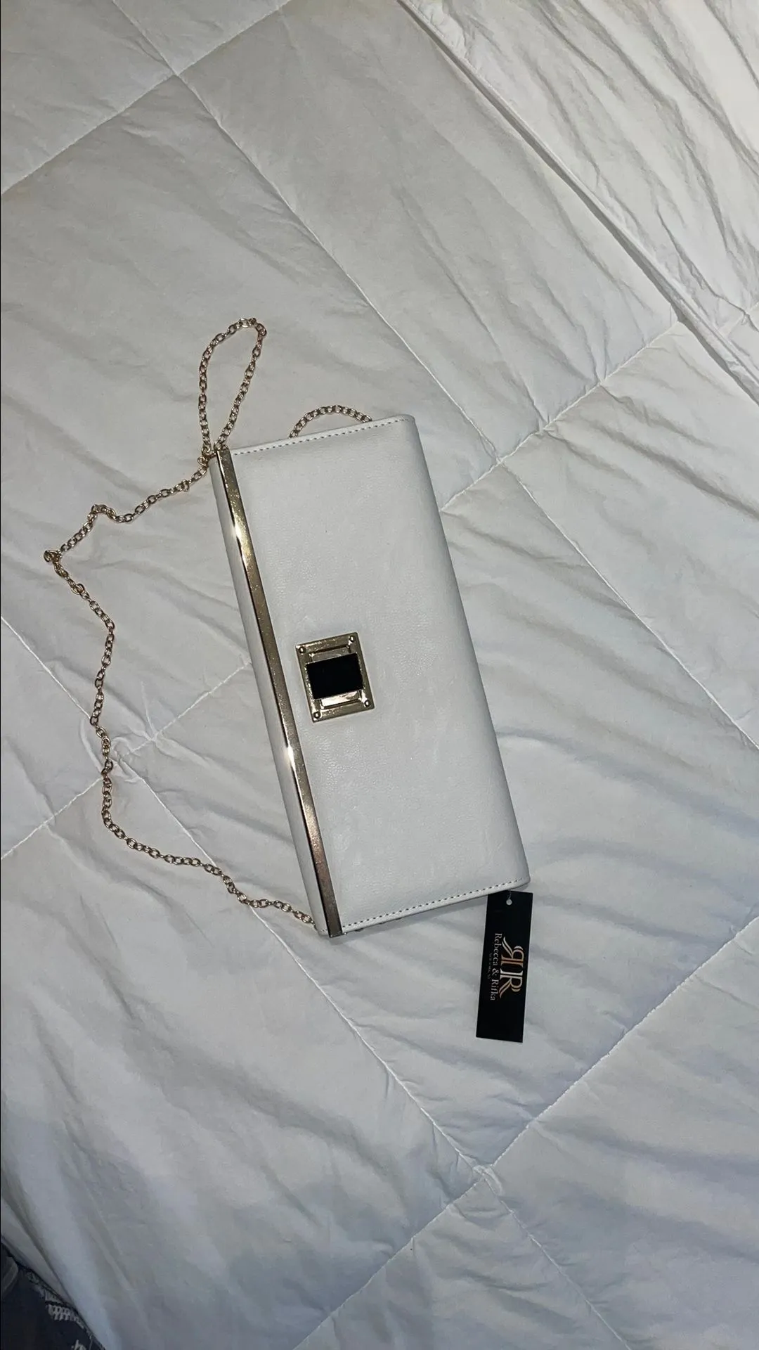 Product image for White clutch purse Rebecca & Rifka