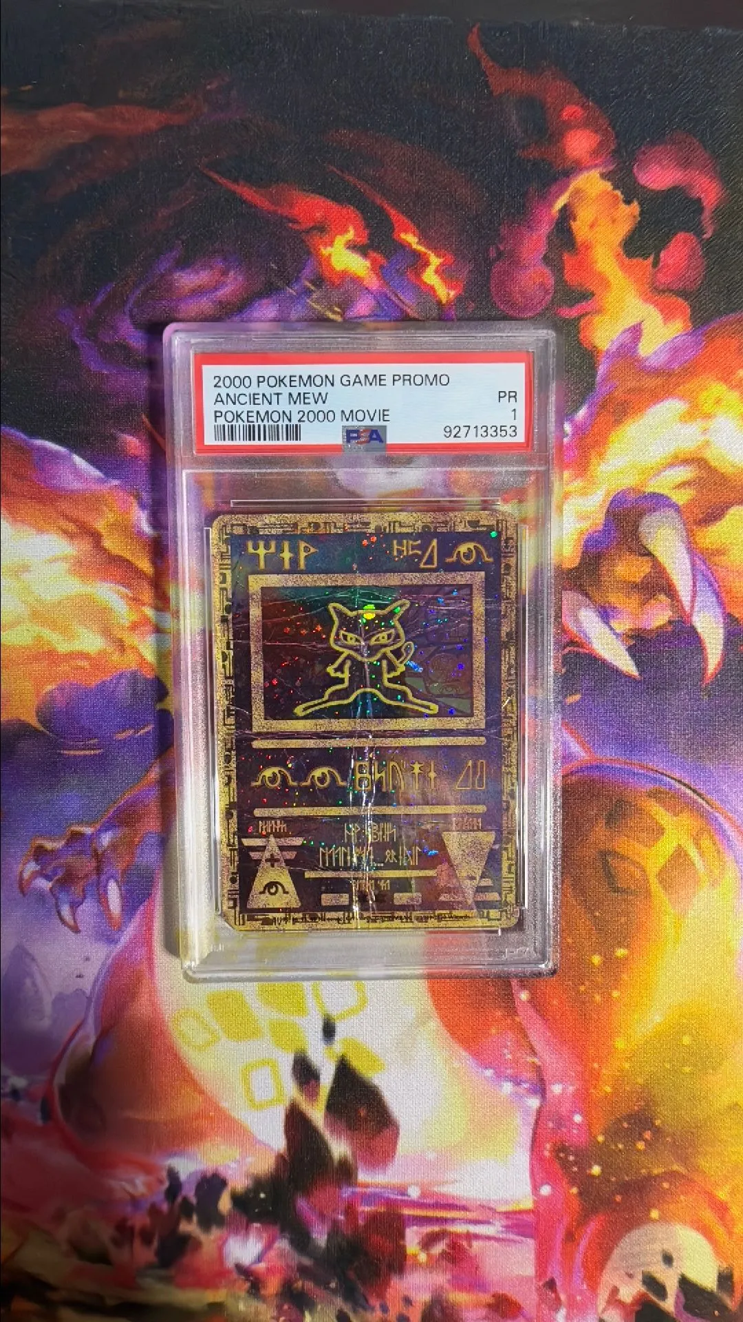 Product image for 2000 Pokemon Game Movie Ancient Mew Pokemon 2000 Movie PSA PR 1