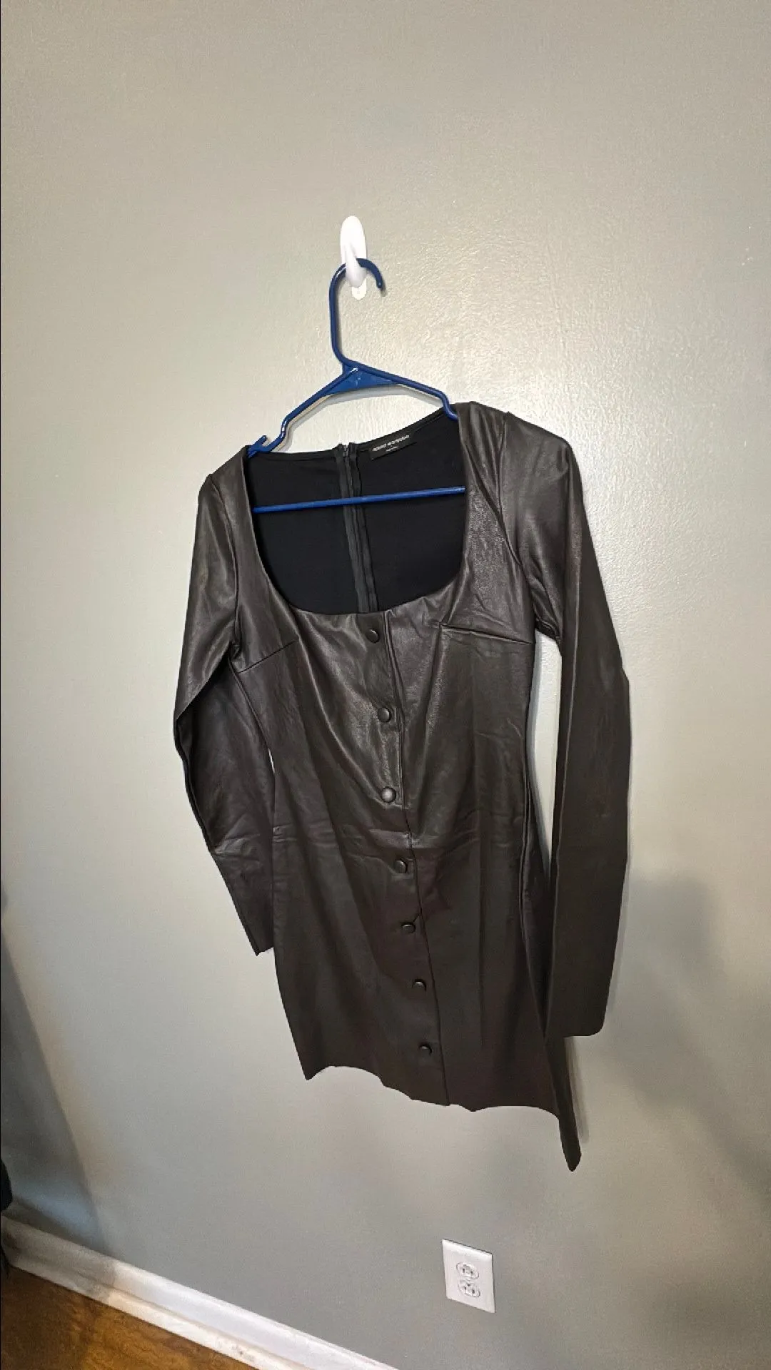 vegan leather mini dress Howdy Partner Vegan Leather Mini Dress - Black, Small | Hazel and Olive