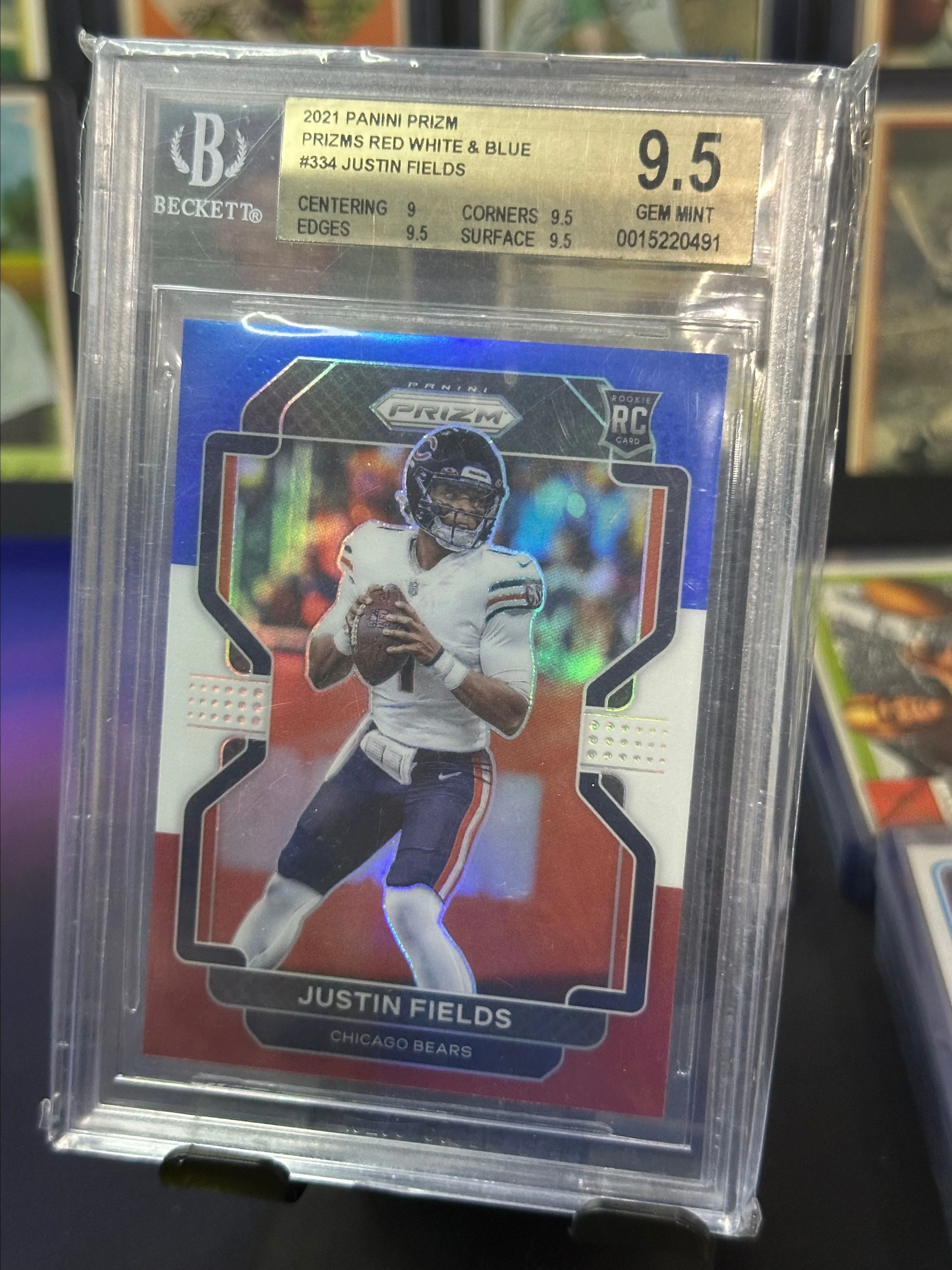 Product image for JUSTIN FIELDS BECKETT 9.5 2021 PRIZM RWB RC