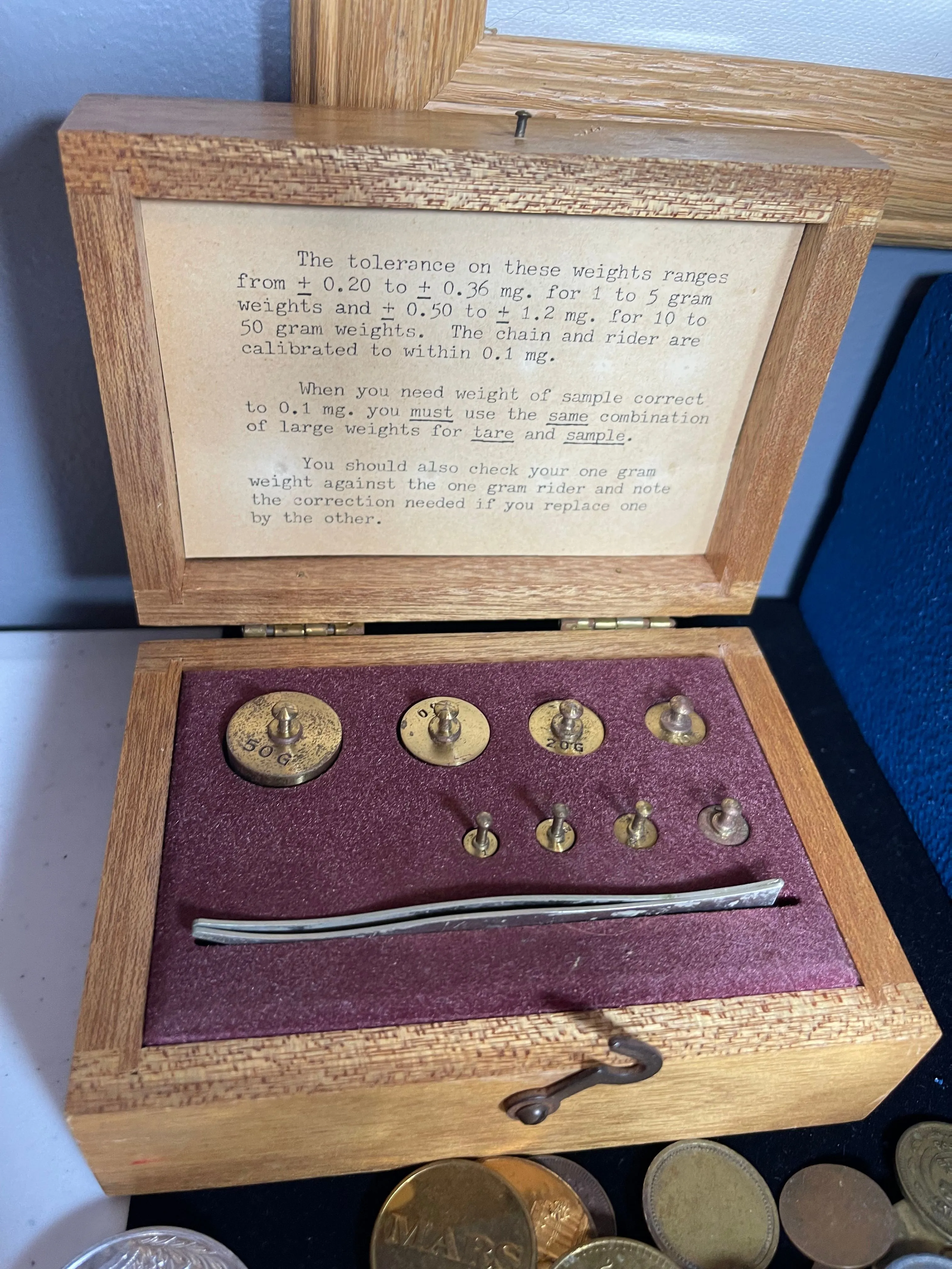 Product image for Old Weight Set/ Scales for  Gold,  Silver, Etc