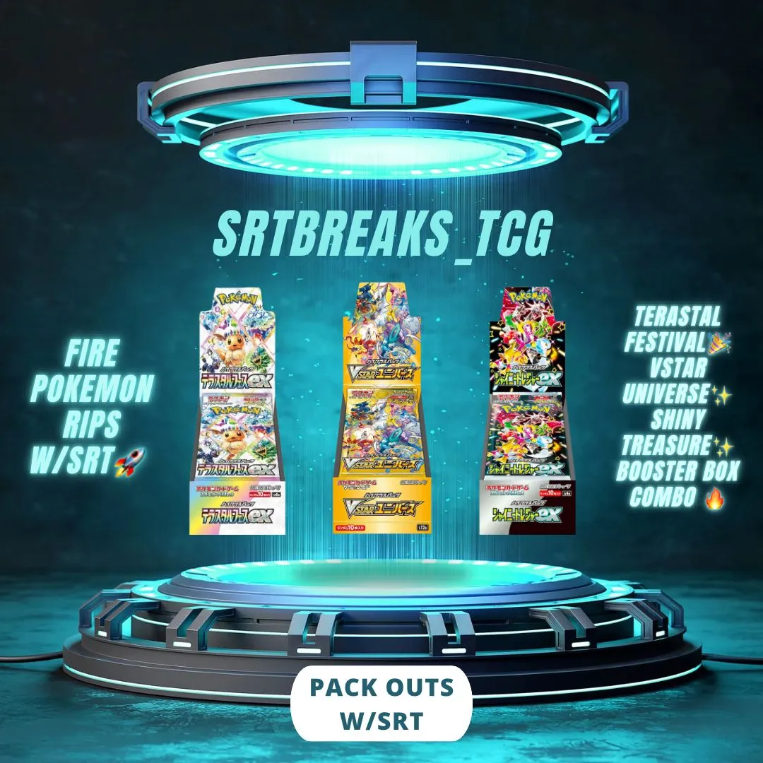 a3. High Class Set Combo Terastal Festival, Vstar Universe, Shiny Treasure Booster  Boxes !  Whatnot: Shop, Sell, Connect