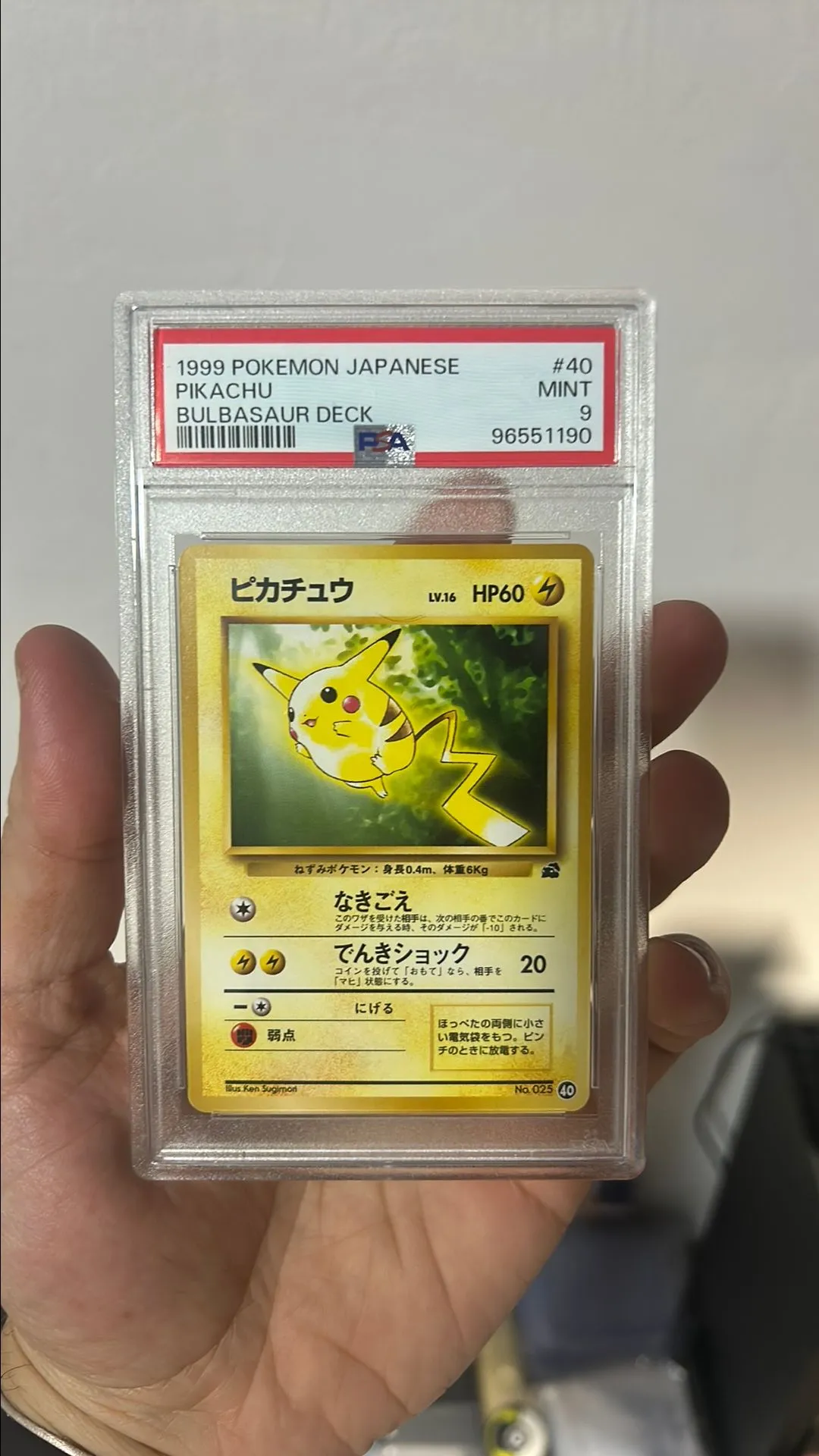 Product image for 1999 Pokemon Japanese Bulbasaur Deck Pikachu Bulbasaur Deck PSA MINT 9
