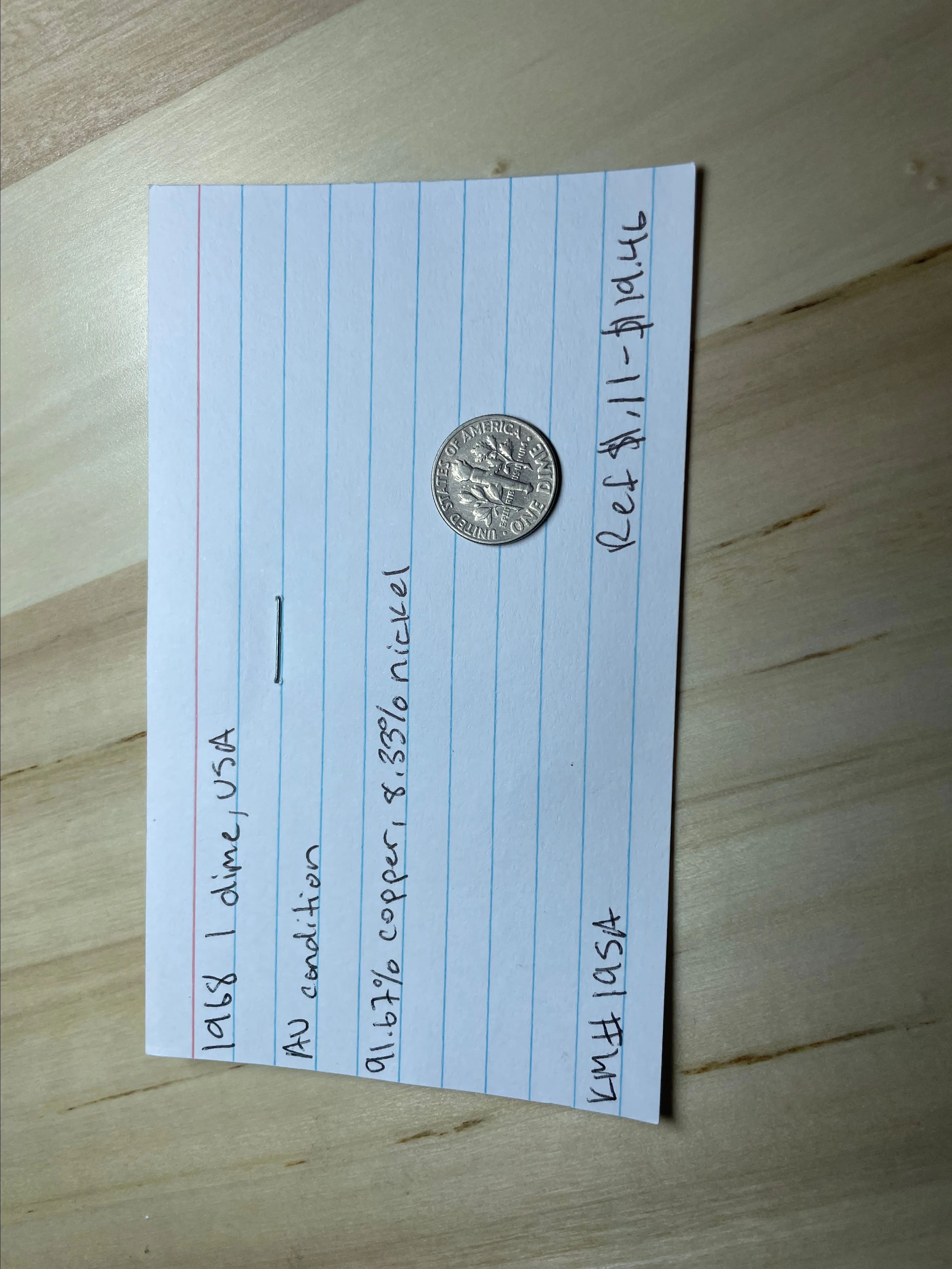 Product image for 1968 10 dime , USA