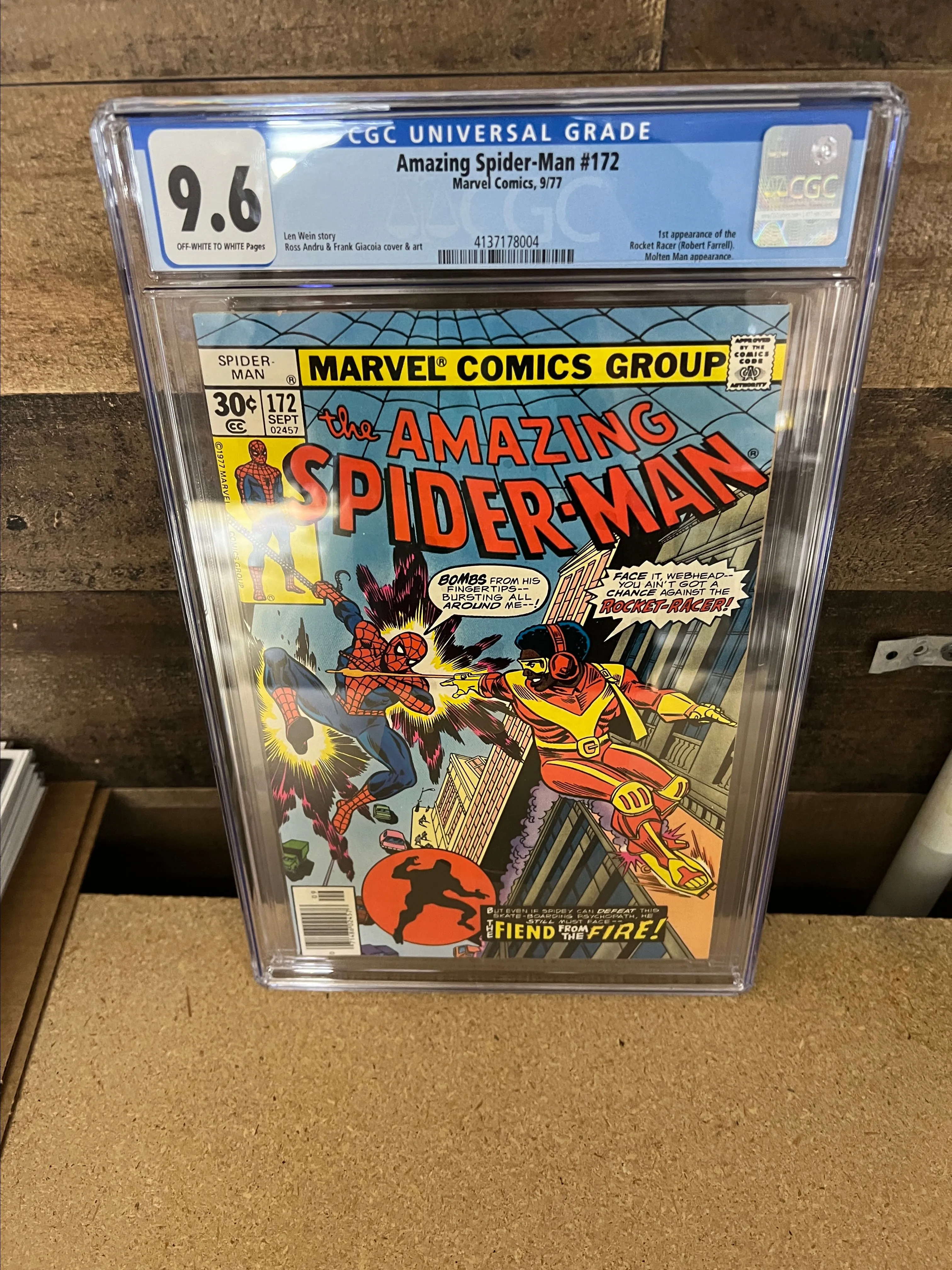 Product image for AMAZING SPIDER-MAN #172  🔑 CGC 9.6
