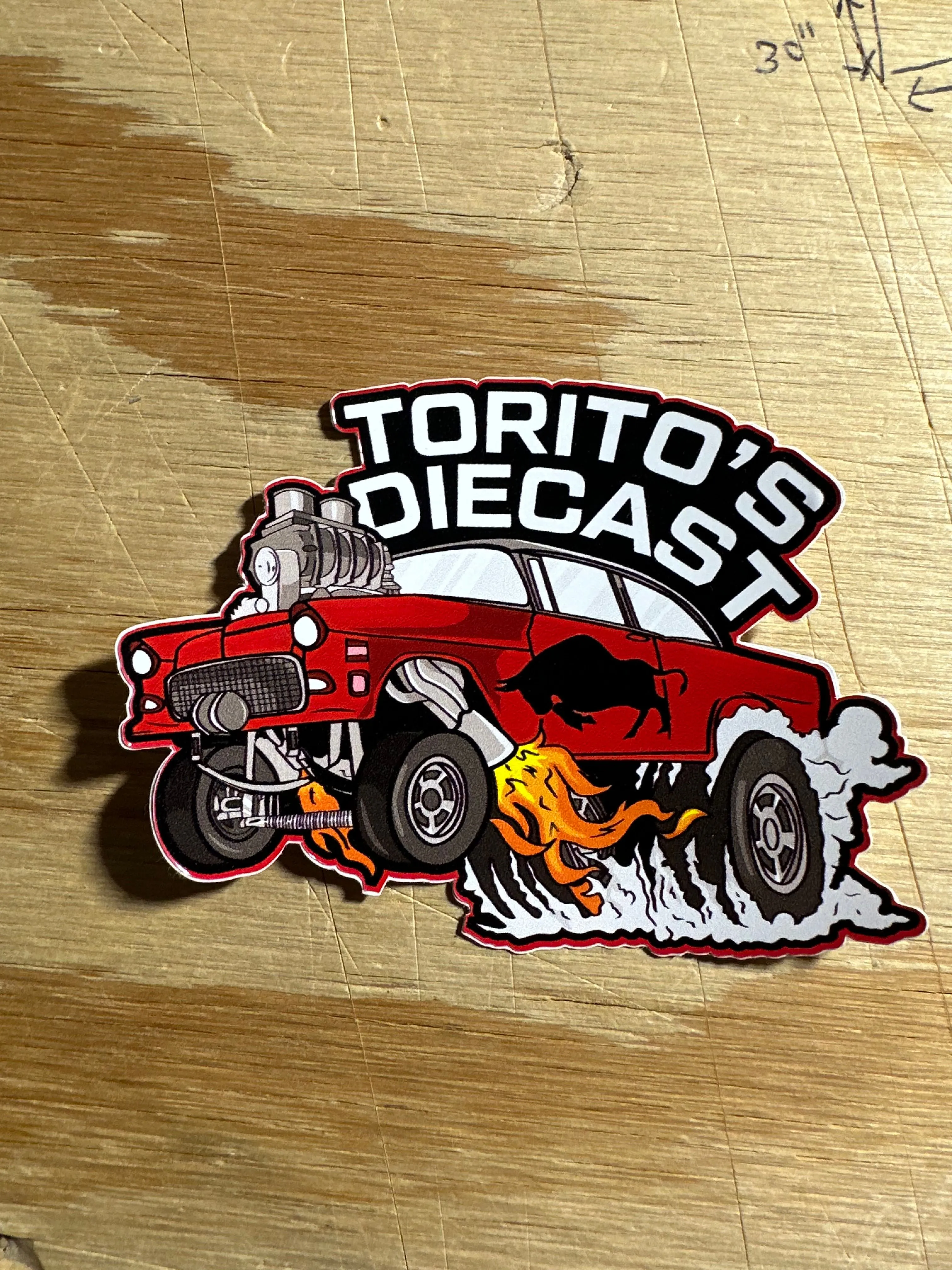 Product image for Toritos diecast sticker!!!!!