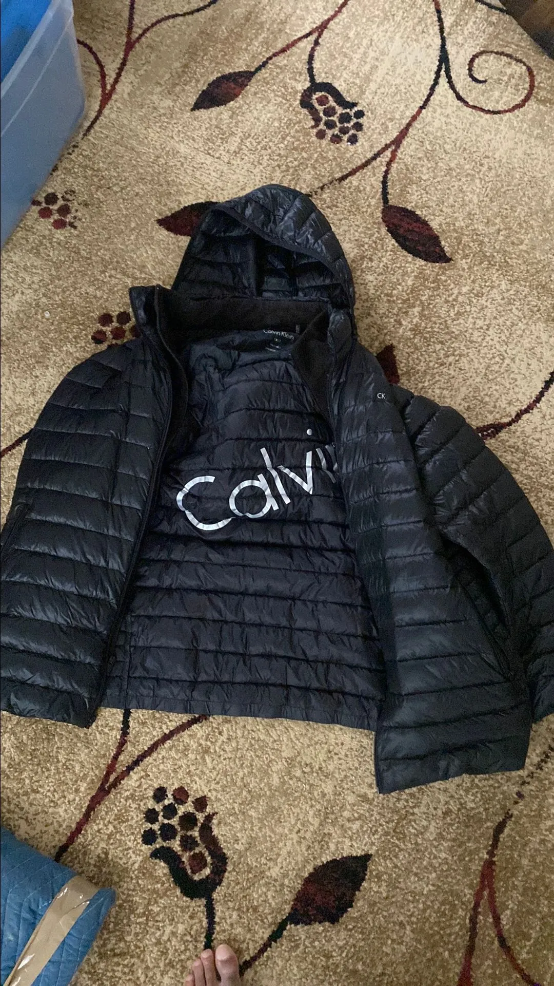 Product image for Calvin Klein Bubble Coat Black size XXL