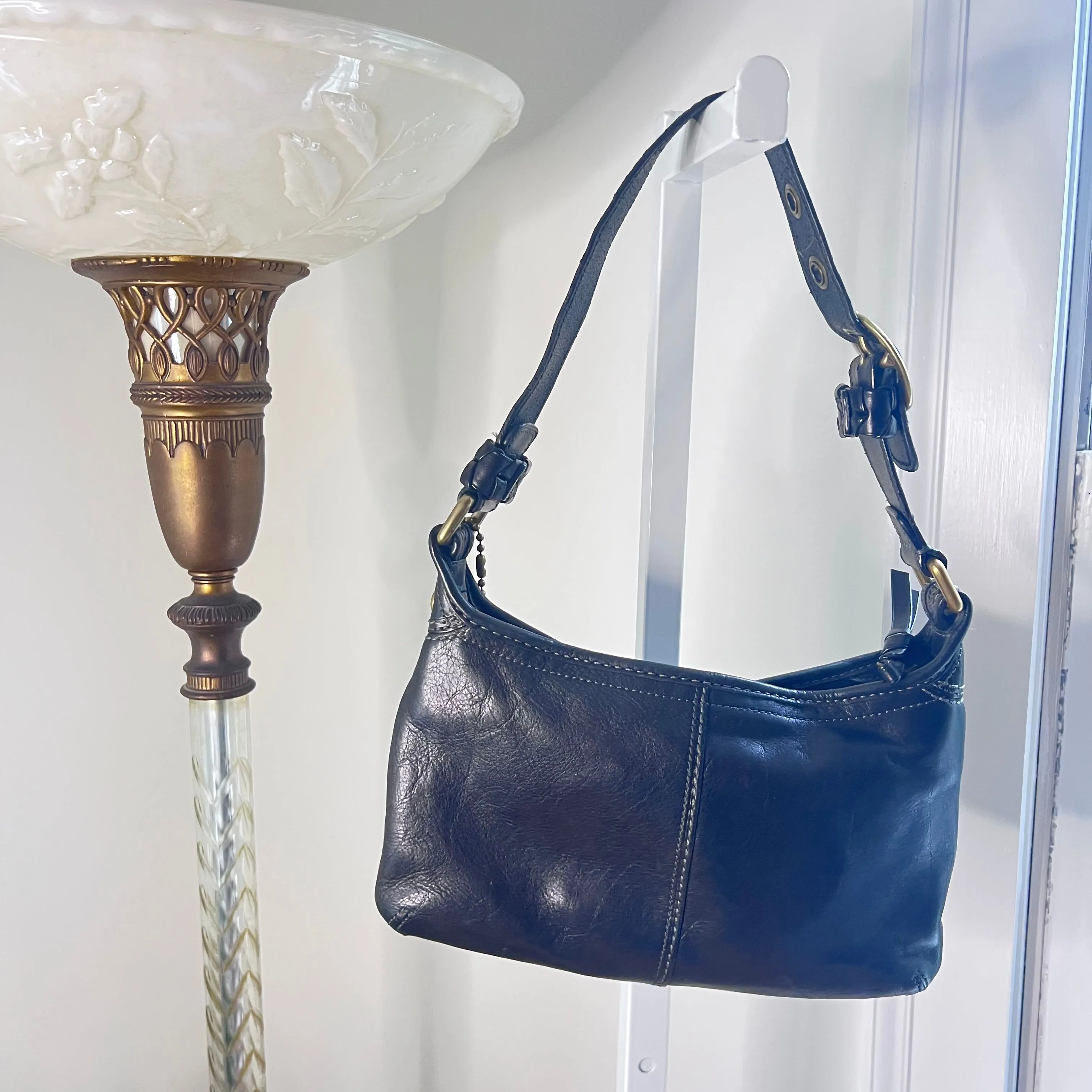 Product image for 11415 Coach black small hobo bag