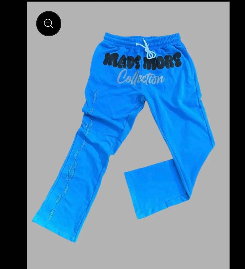 Product image for MADE MORE BLUE FLARED PANTS SIZE LARGE