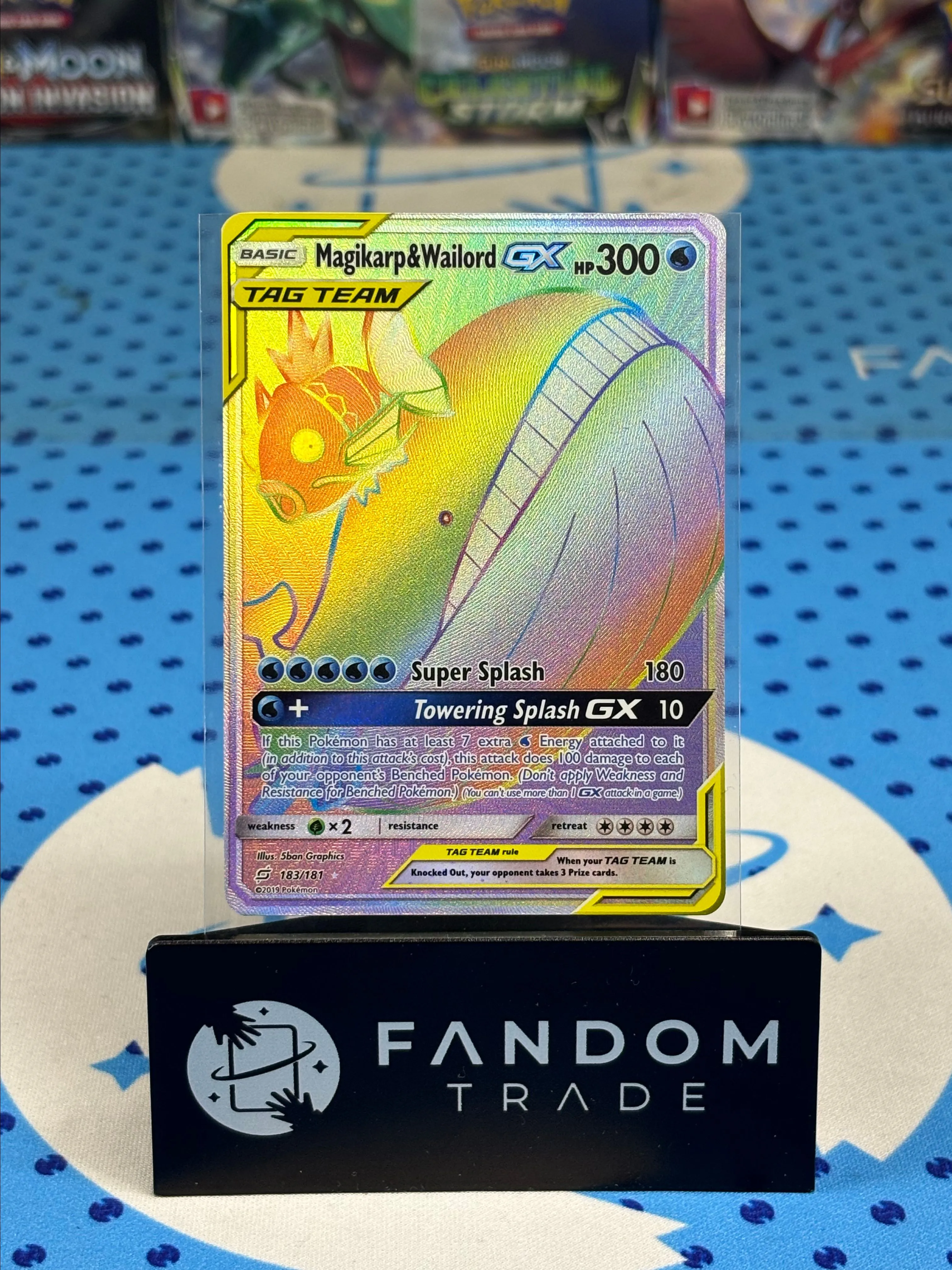 a Magikarp & Wailord GX Tag Team Rainbow  Whatnot: Shop, Sell, Connect