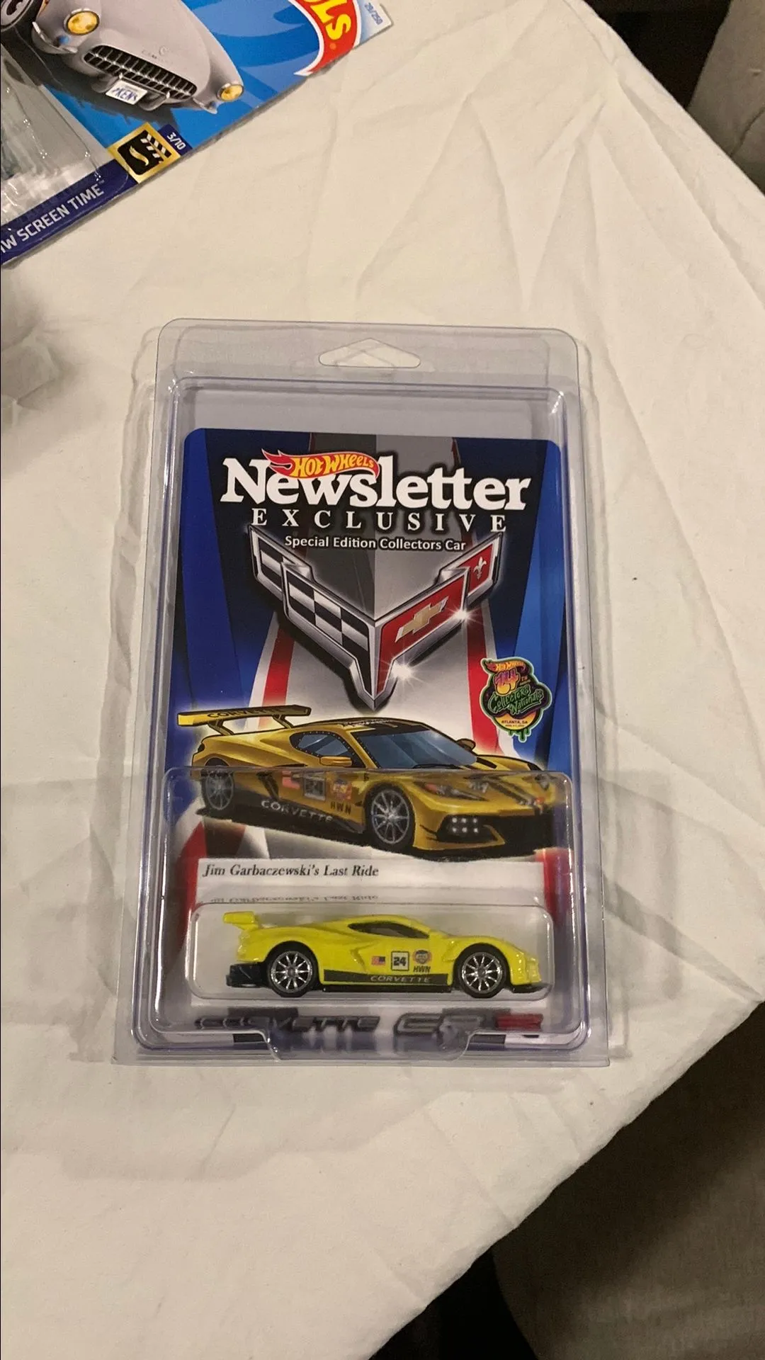 Product image for 2024 HW Newsletter Exclusive Yellow Corvette