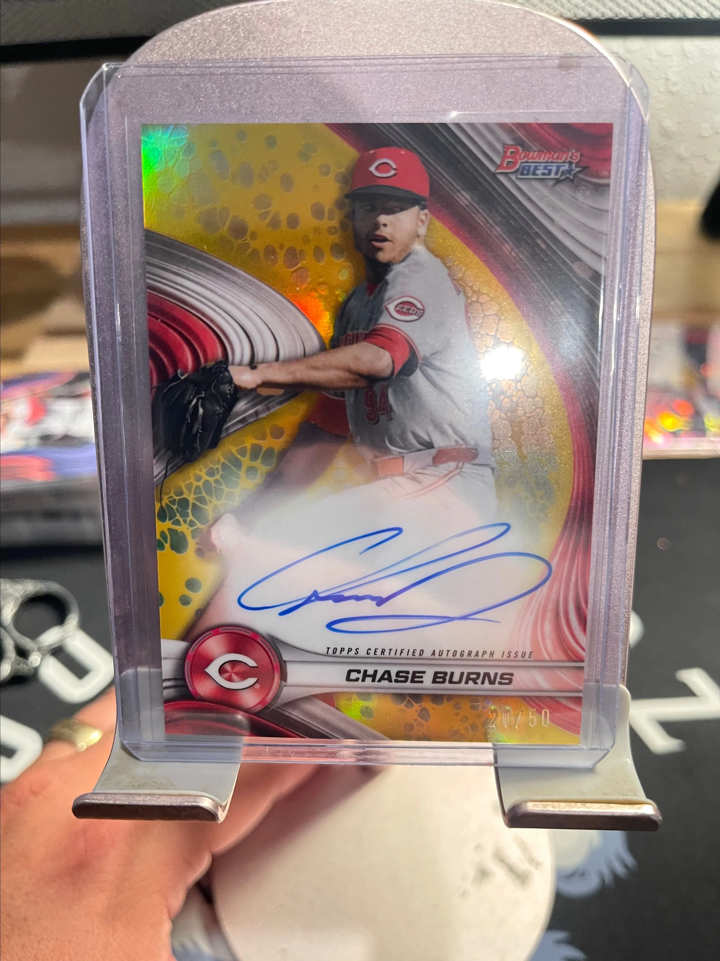 Product image for CHASE BURNS 20/50 2024 BOWMANS BEST ON CARD AUTO