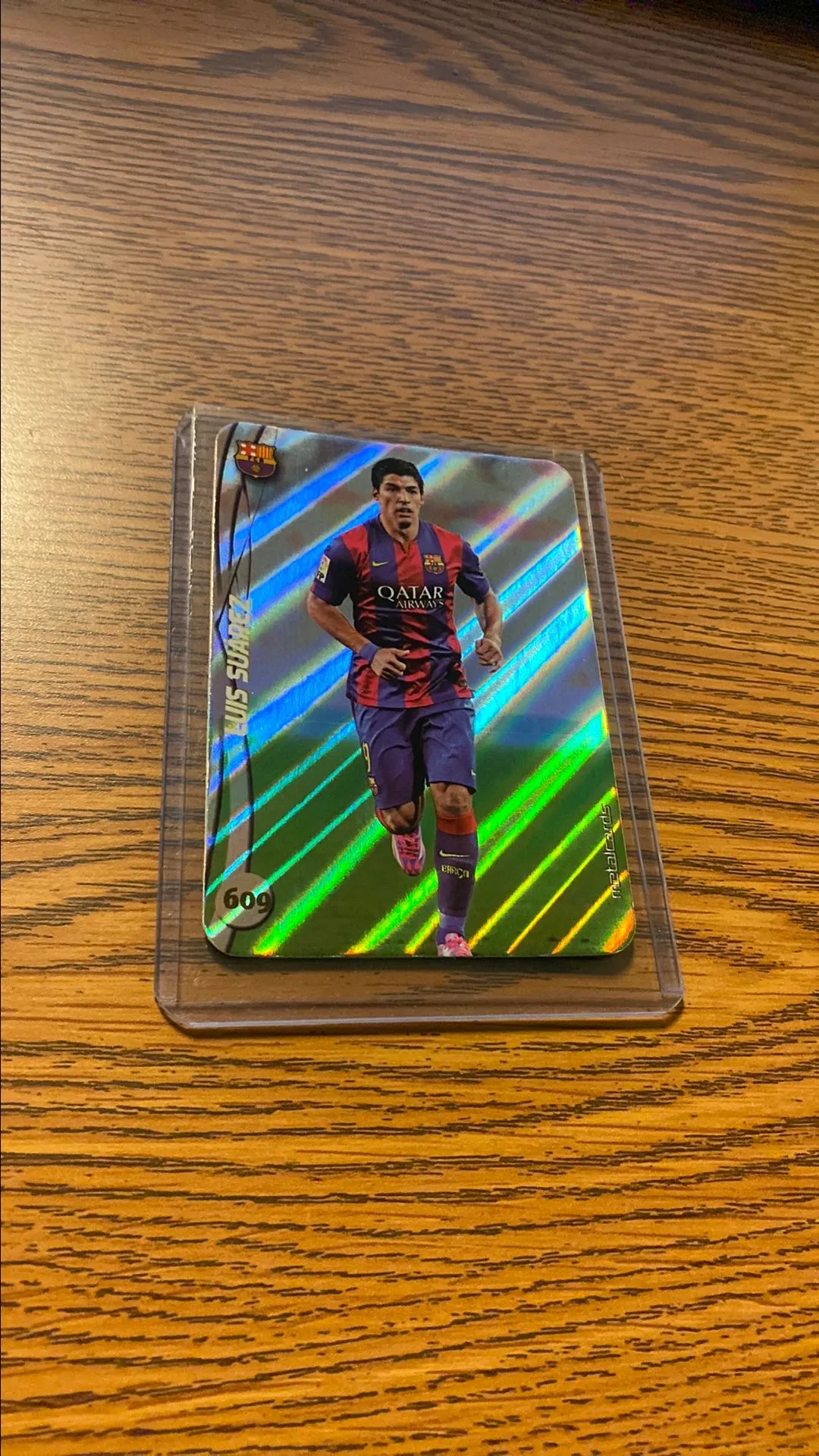 Product image for Luis Suarez 2015 Mundicromo Foil Refractor Barcelona Uruguay