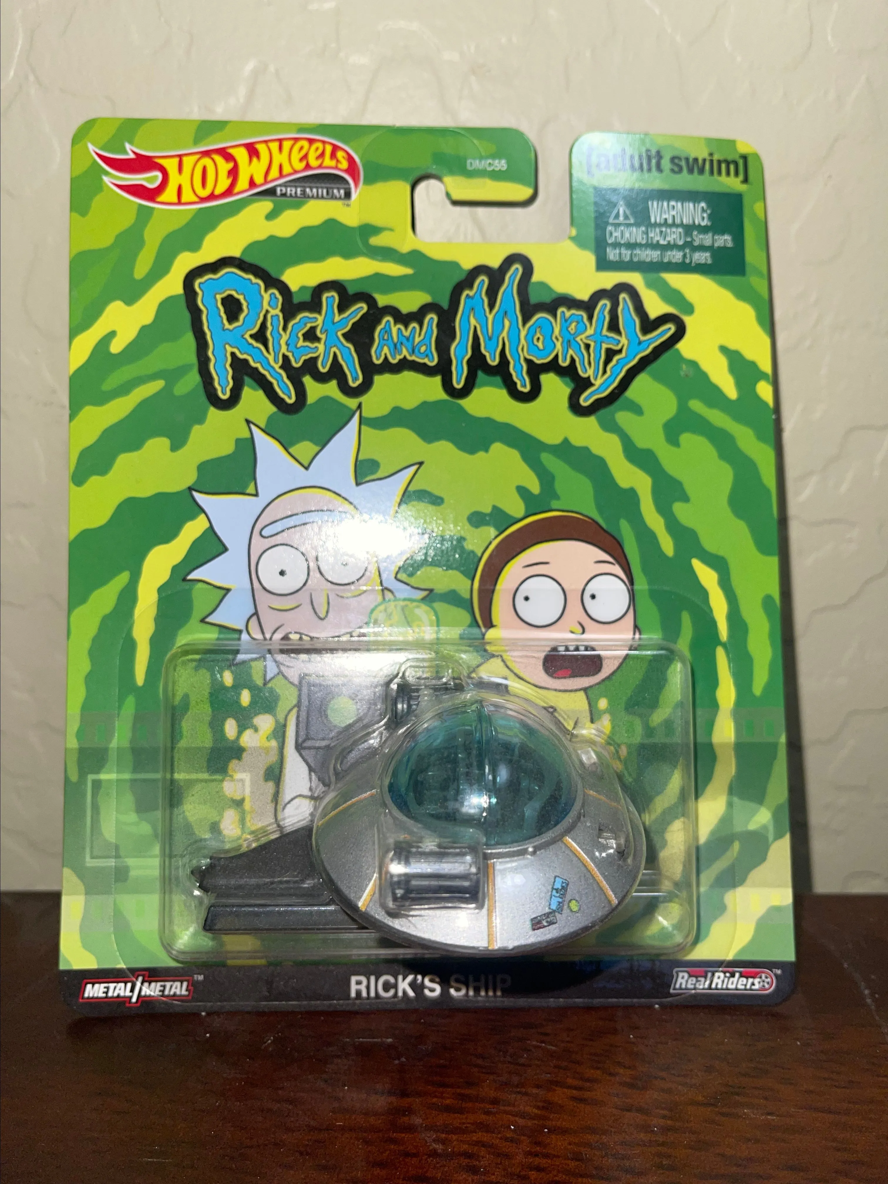 Product image for 2023 Hot Wheels Premium Pop Culture Rick and Morty Rick's Ship Adult Swim UFO 🛸