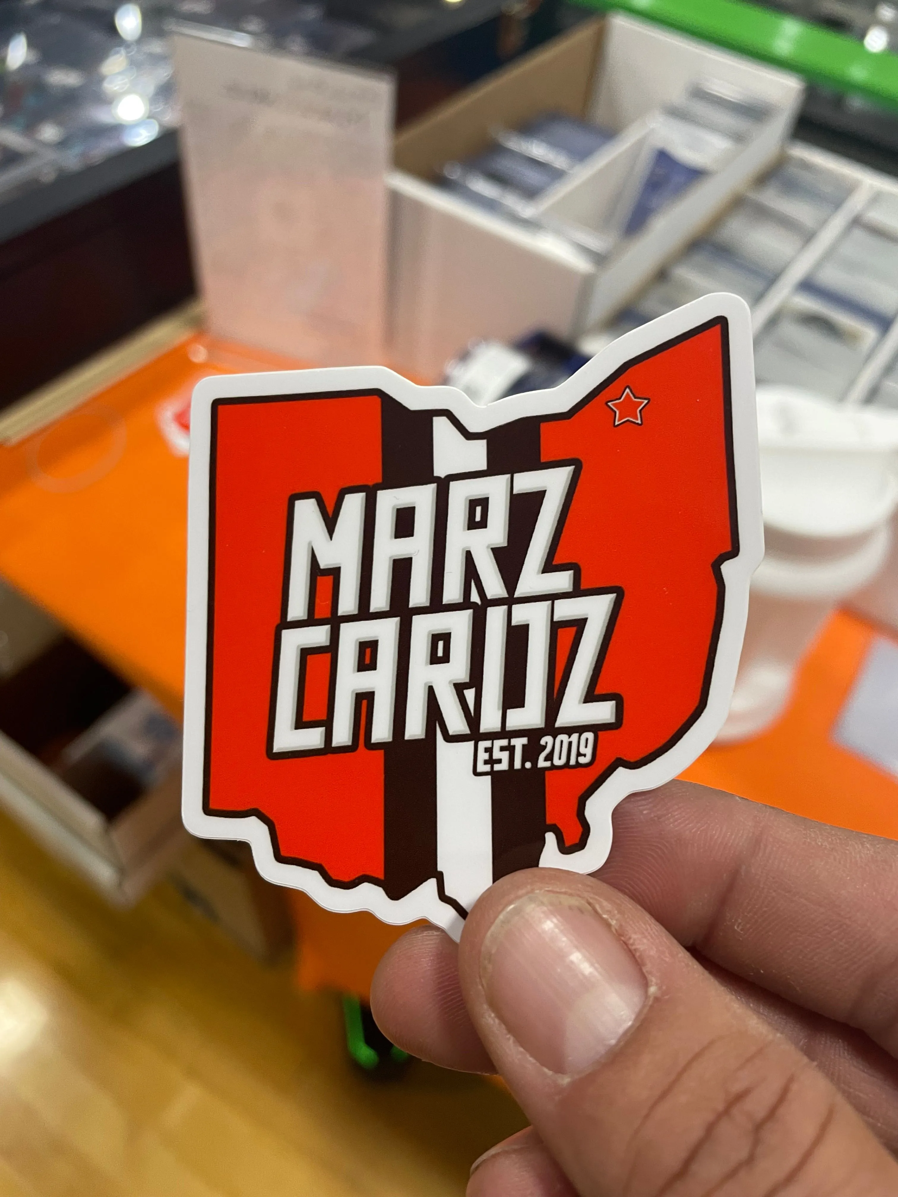 Product image for Marzcardz Die Cut 3”x3” sticker #7