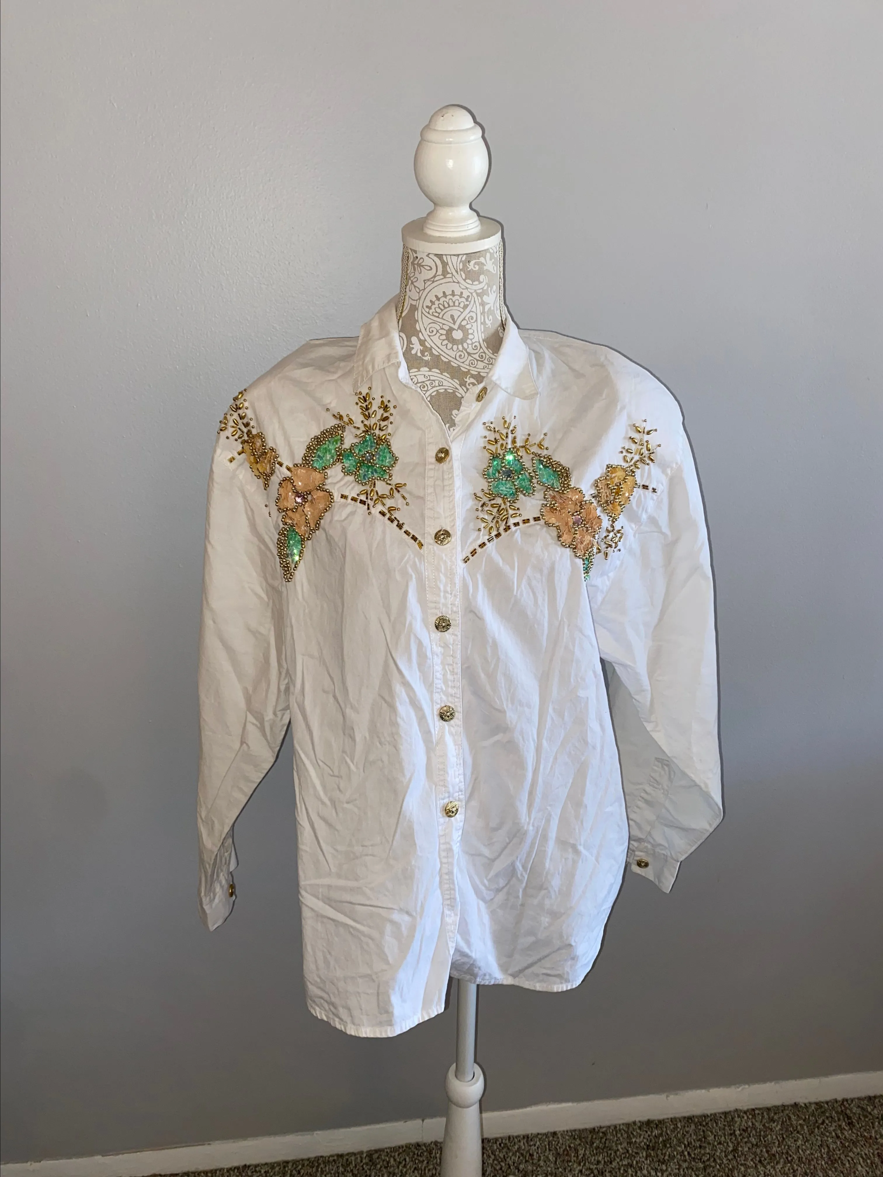 Product image for Jane Ashley Blouse w Beading