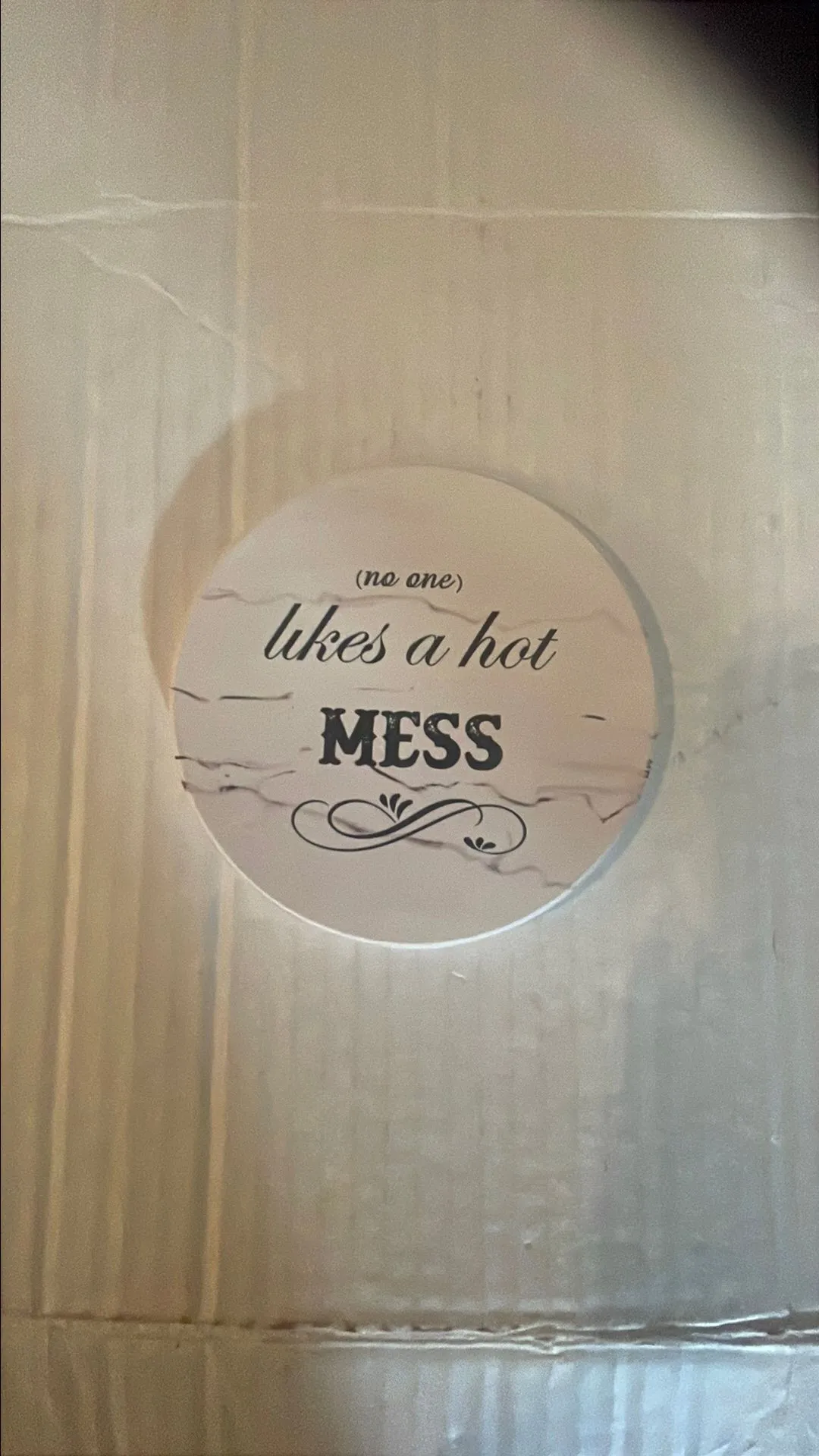 Product image for No one likes a hot mess home decor coaster