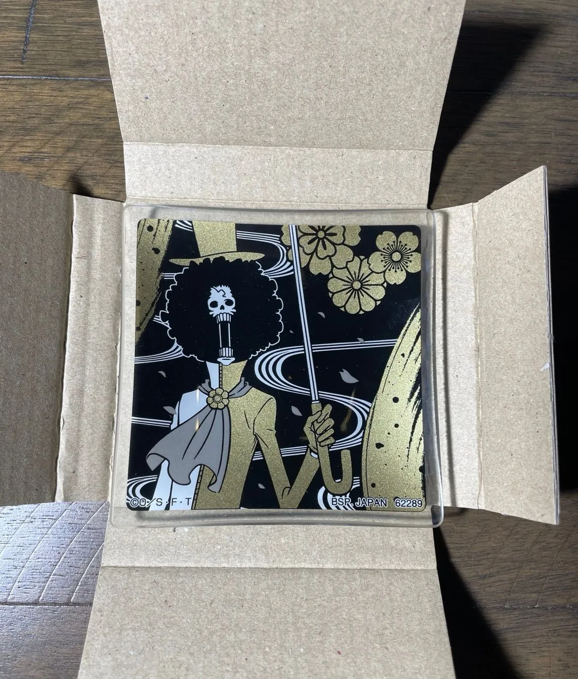 Product image for Anime One Piece Brook Glass Coaster